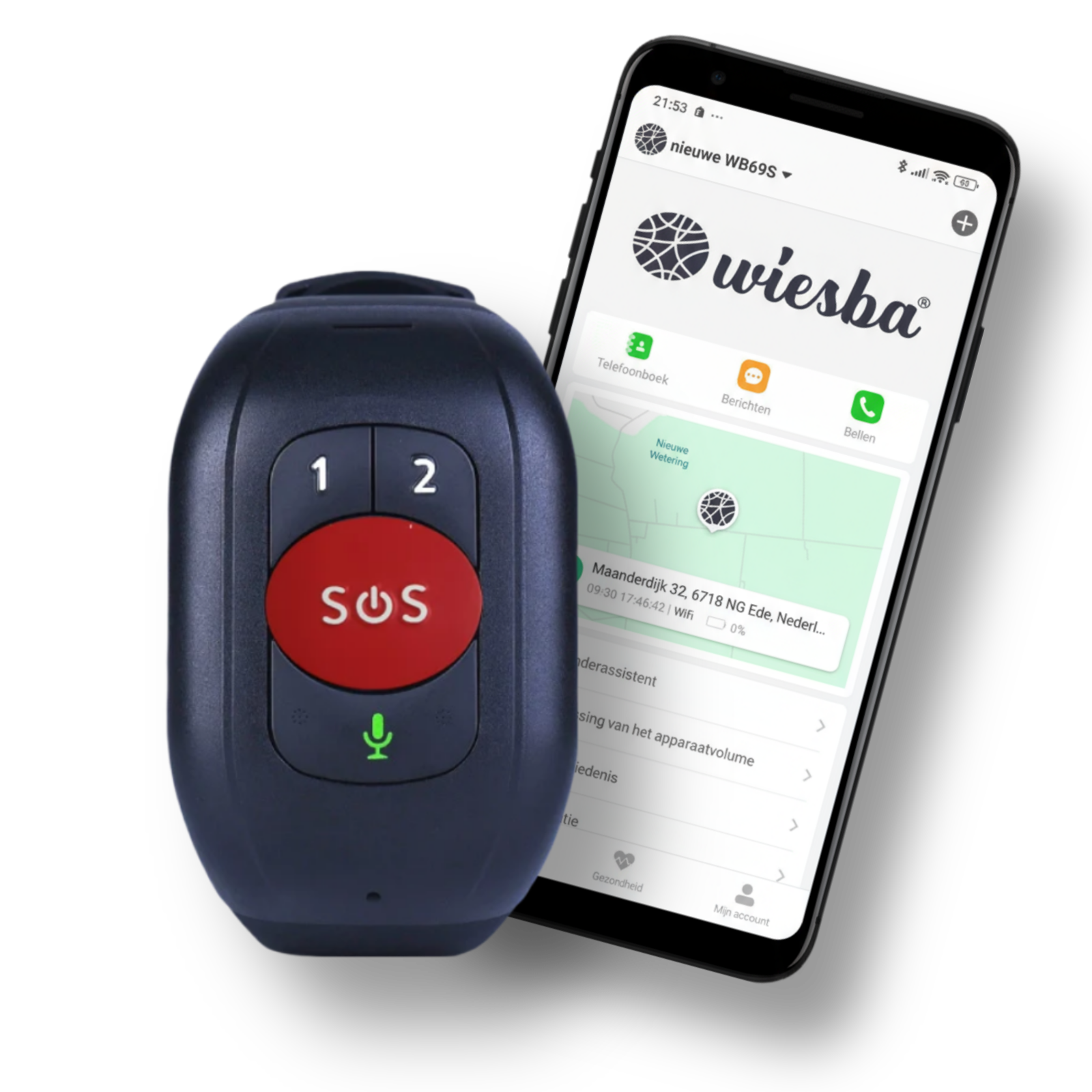 Wiesba WB62S Persoonlijk Alarm voor Ouderen