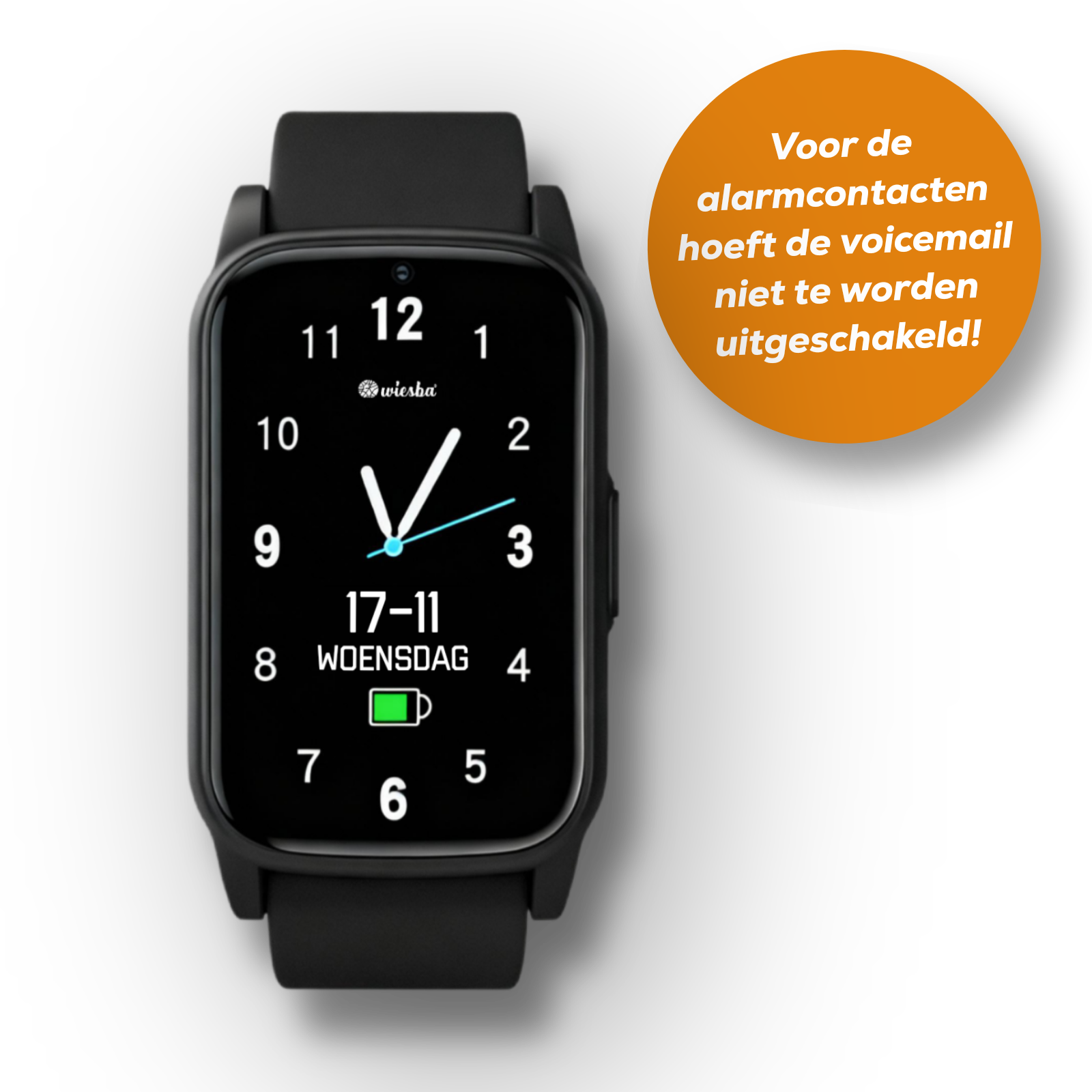 Wiesba WB80S Een alarmhorloge met persoonsalarmering