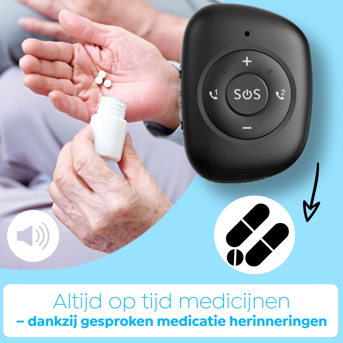 Bouton SOS senior Wiesba WB67S