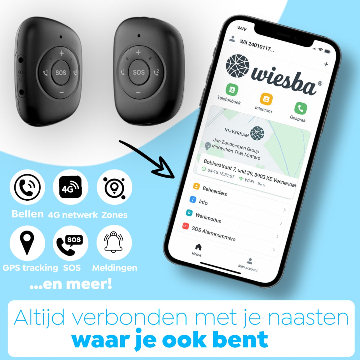 Bouton SOS senior Wiesba WB67S