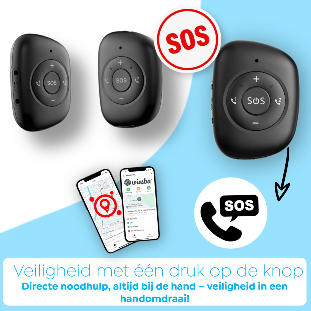 Bouton SOS senior Wiesba WB67S
