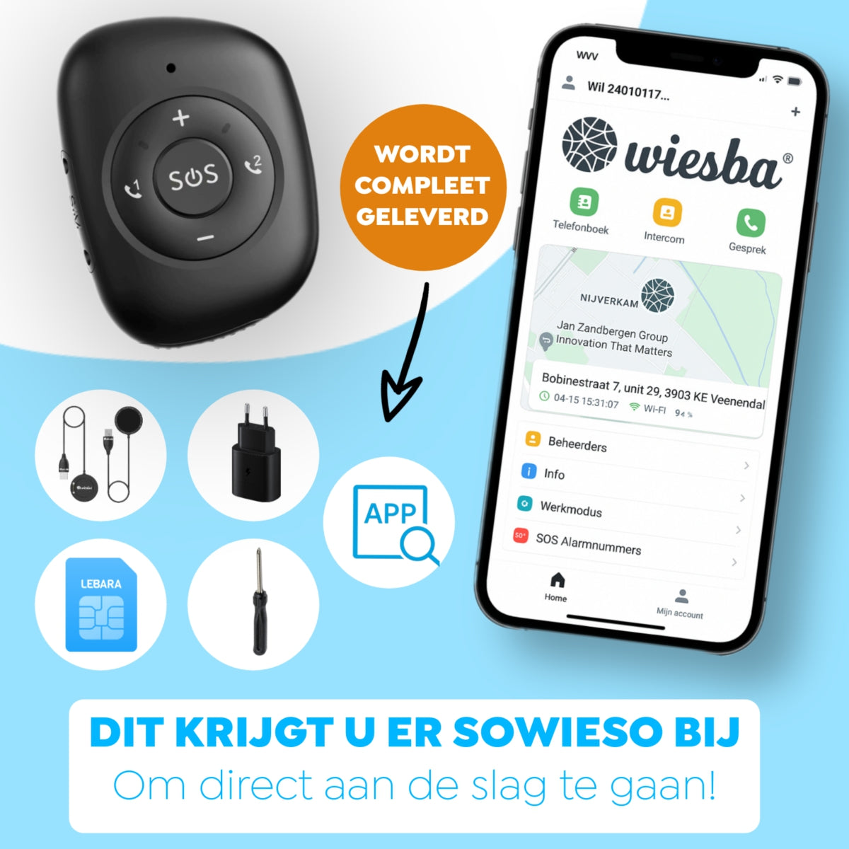 Bouton SOS senior Wiesba WB67S
