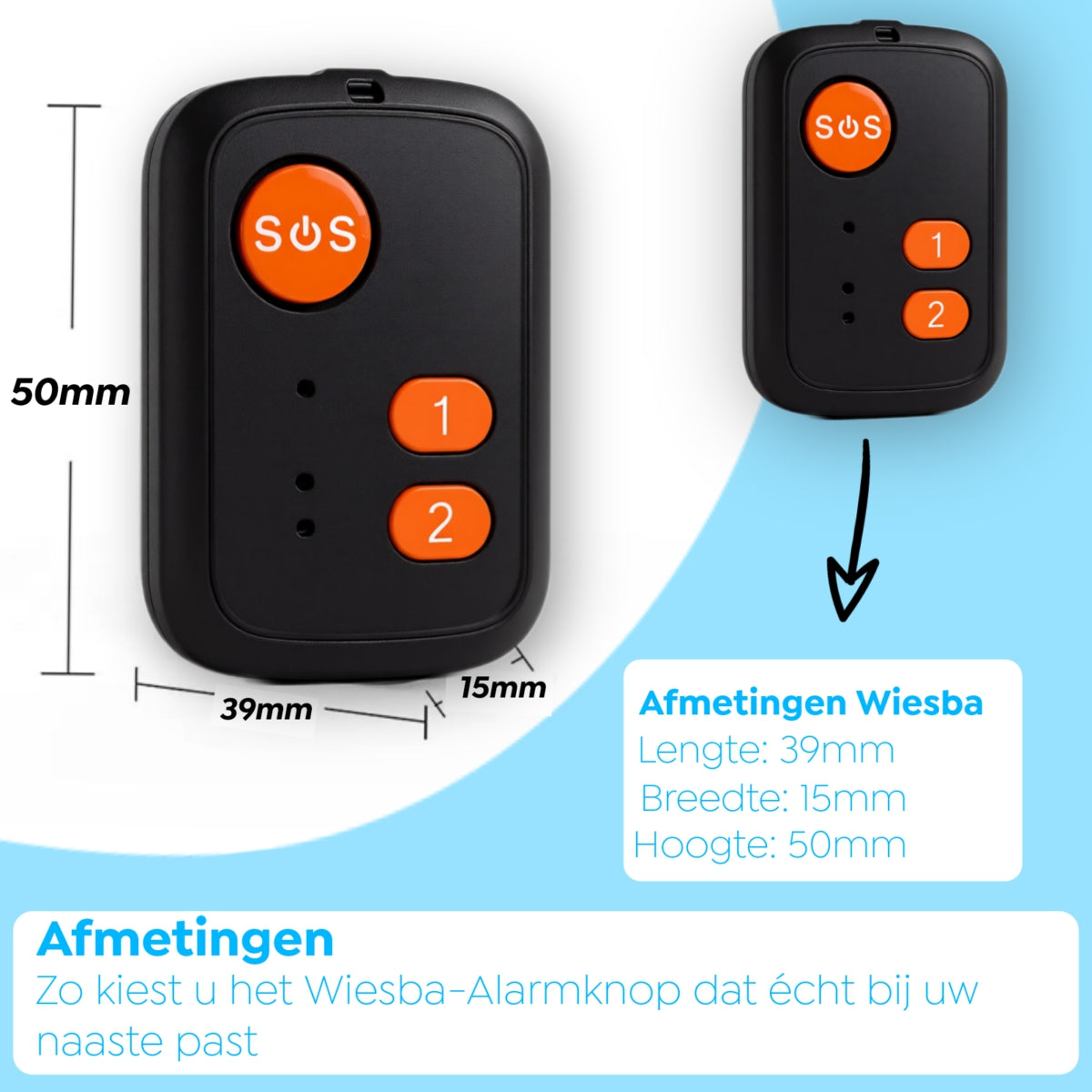 Wiesba WB72S senior SOS-knop