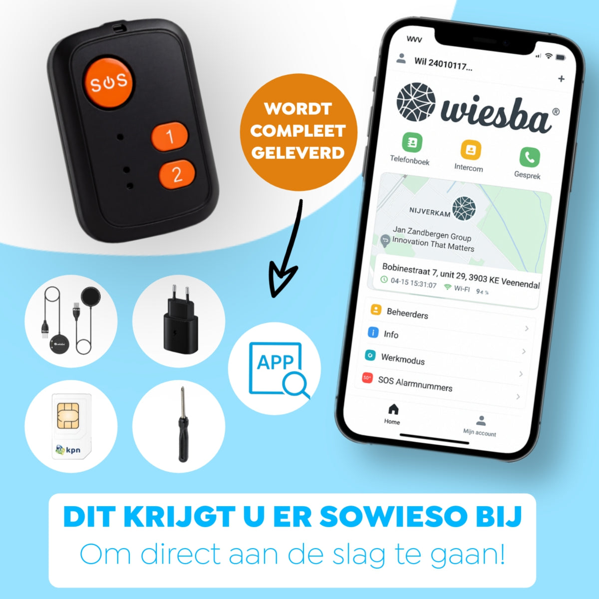 Wiesba WB72S senior SOS-knop