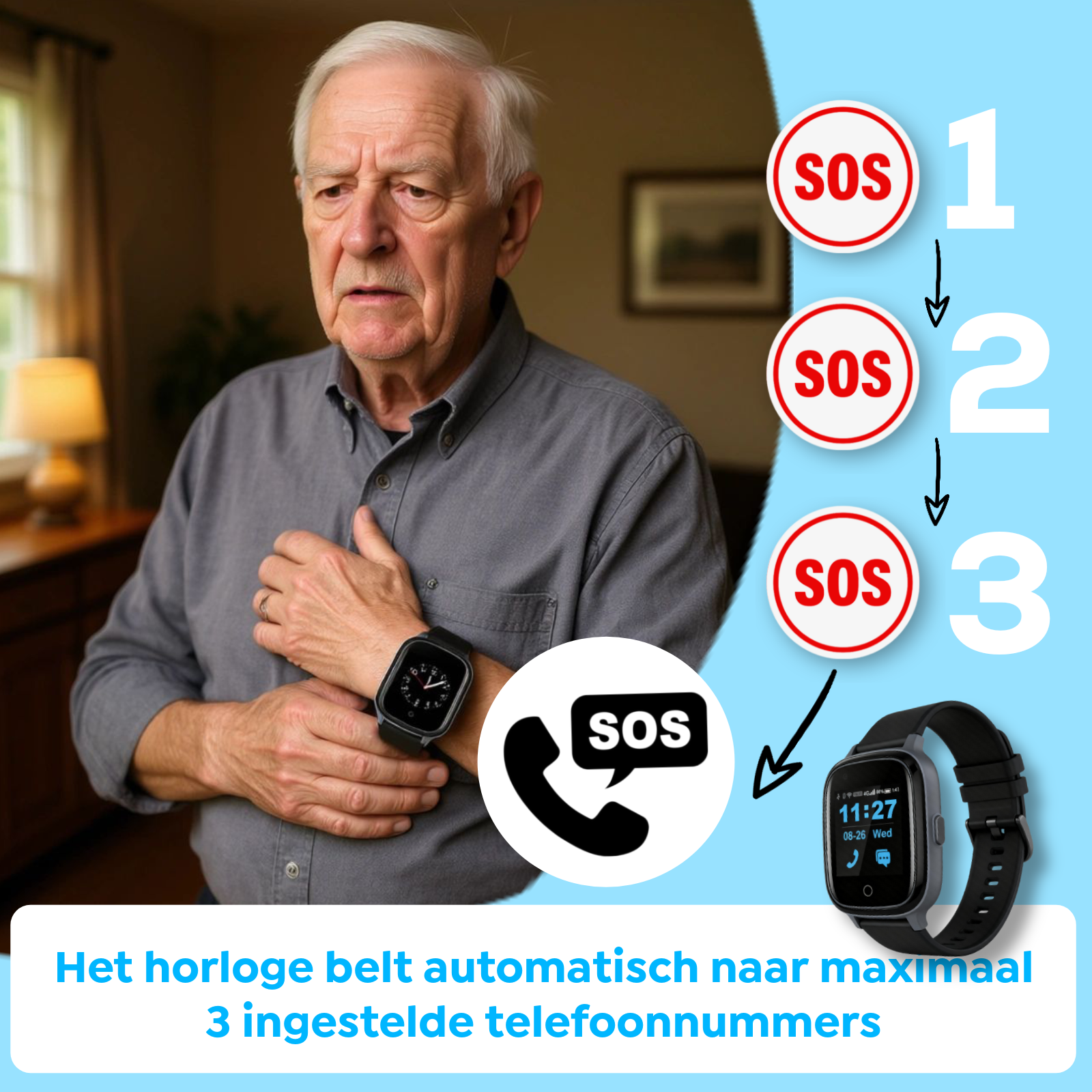 Wiesba WB32A senior Horloge