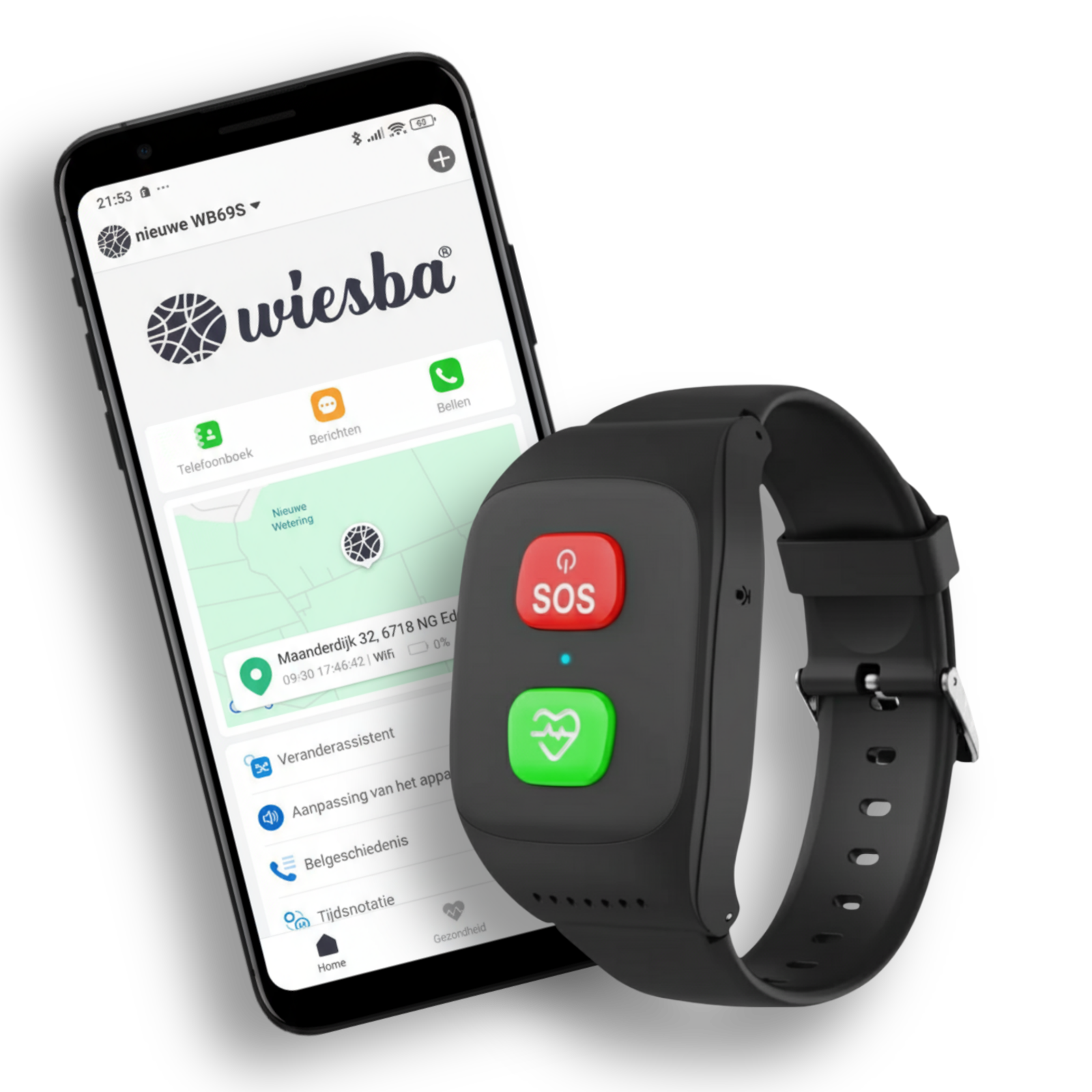 Wiesba WB69S Senioren-Smartwatch