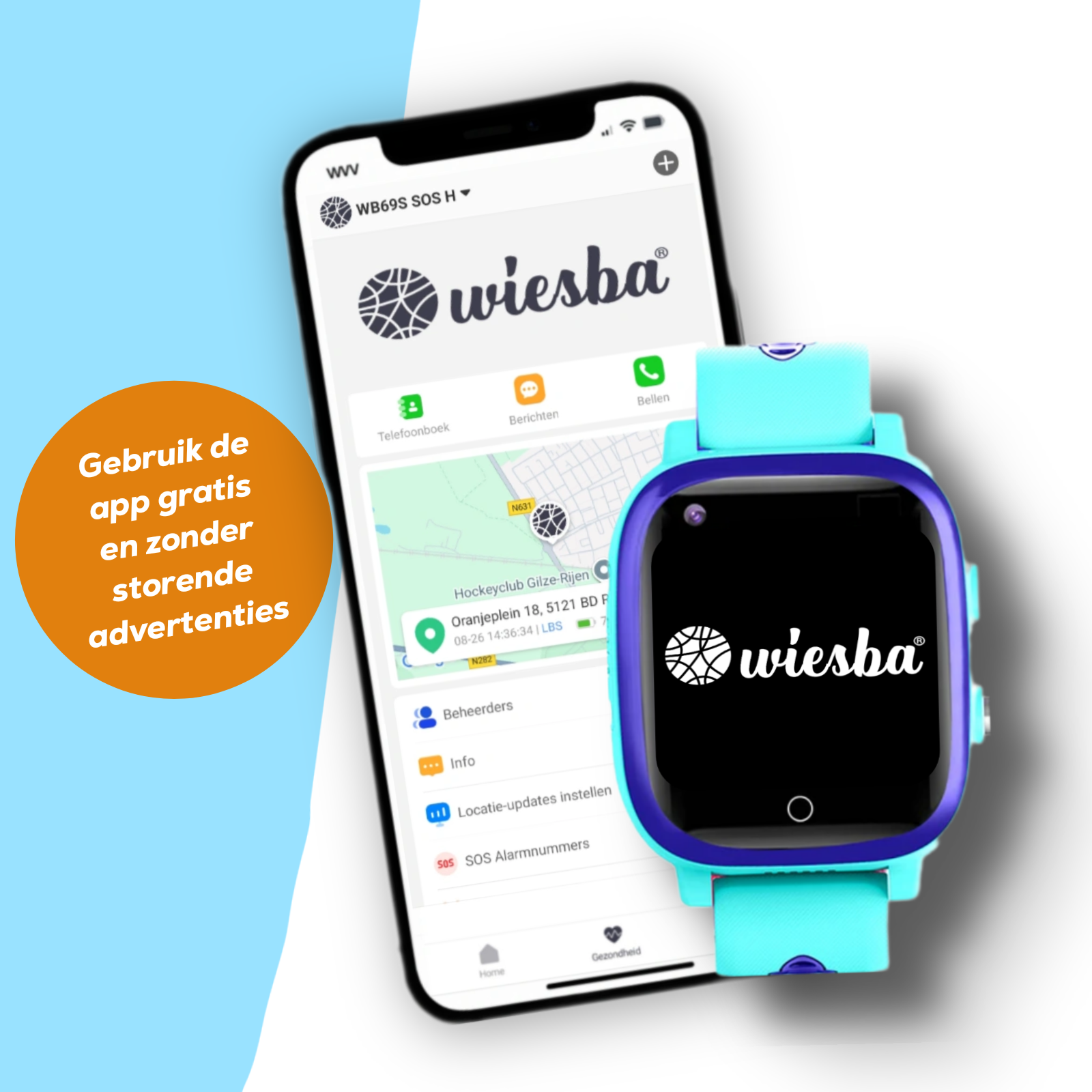 Wiesba WB15 gps kindersmartwatch