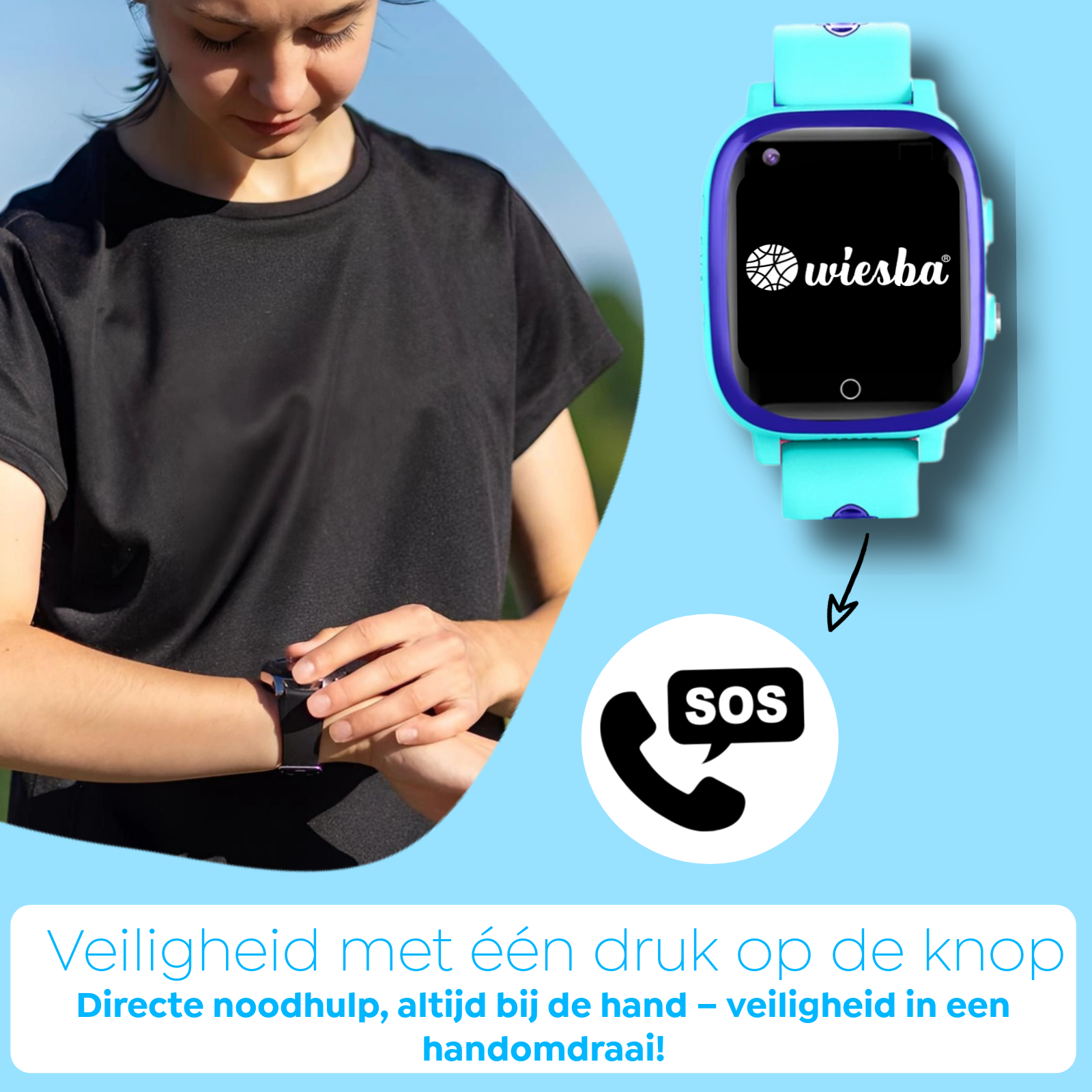 Wiesba WB15 gps kindersmartwatch