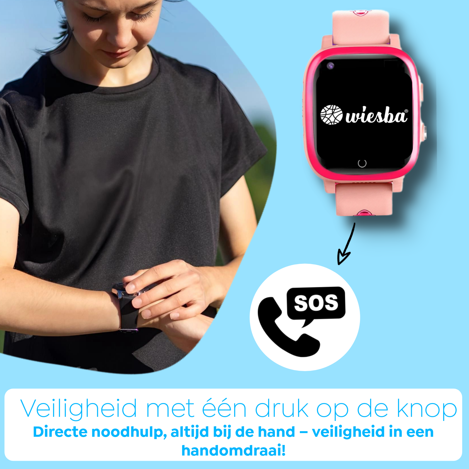 Wiesba WB15 gps kindersmartwatch