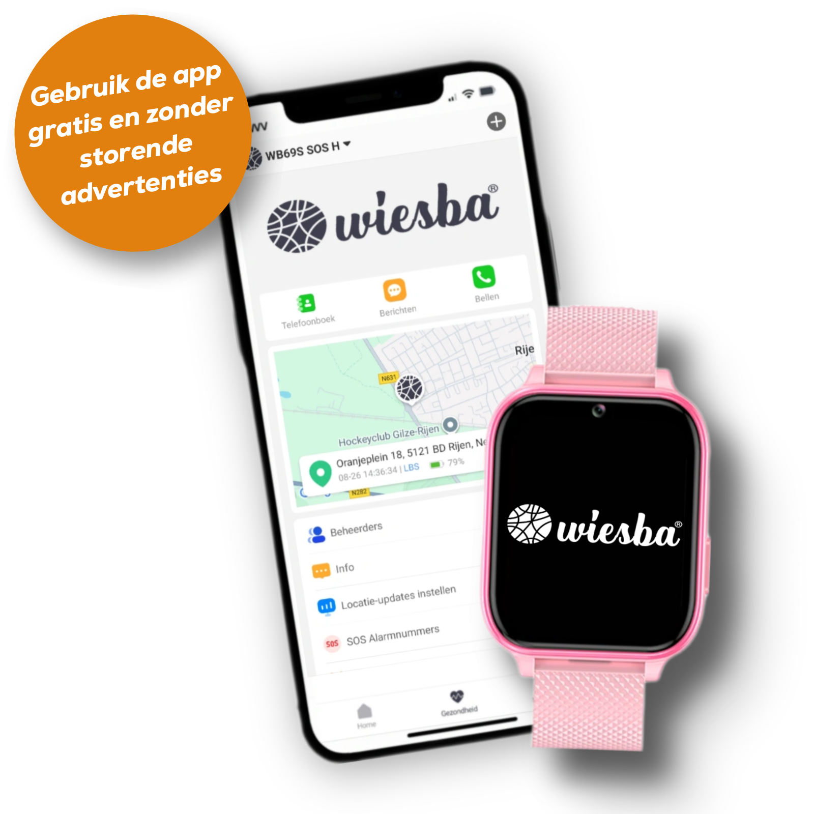 Wiesba WB5 gps kindersmartwatch