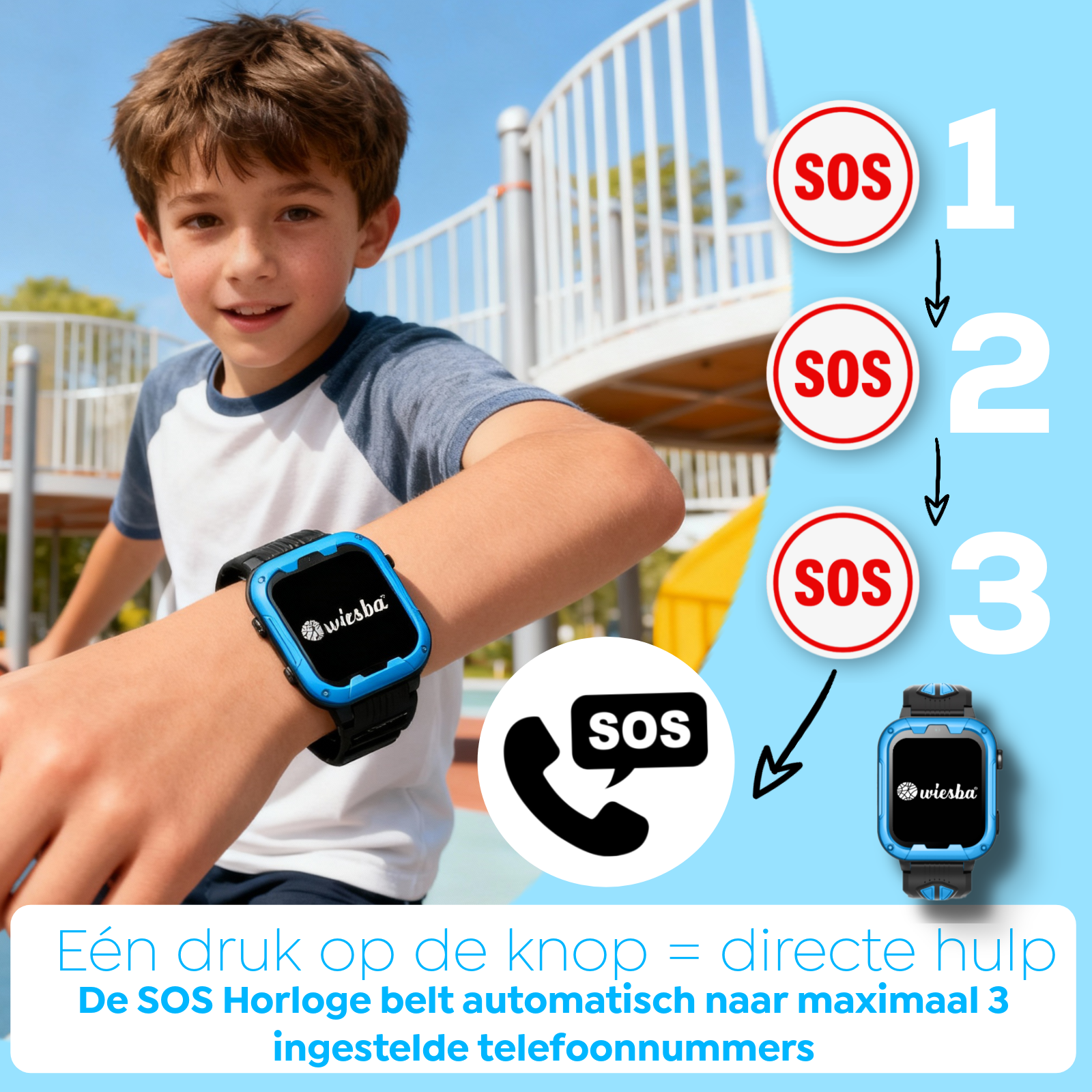 Wiesba WB40 gps kindersmartwatch