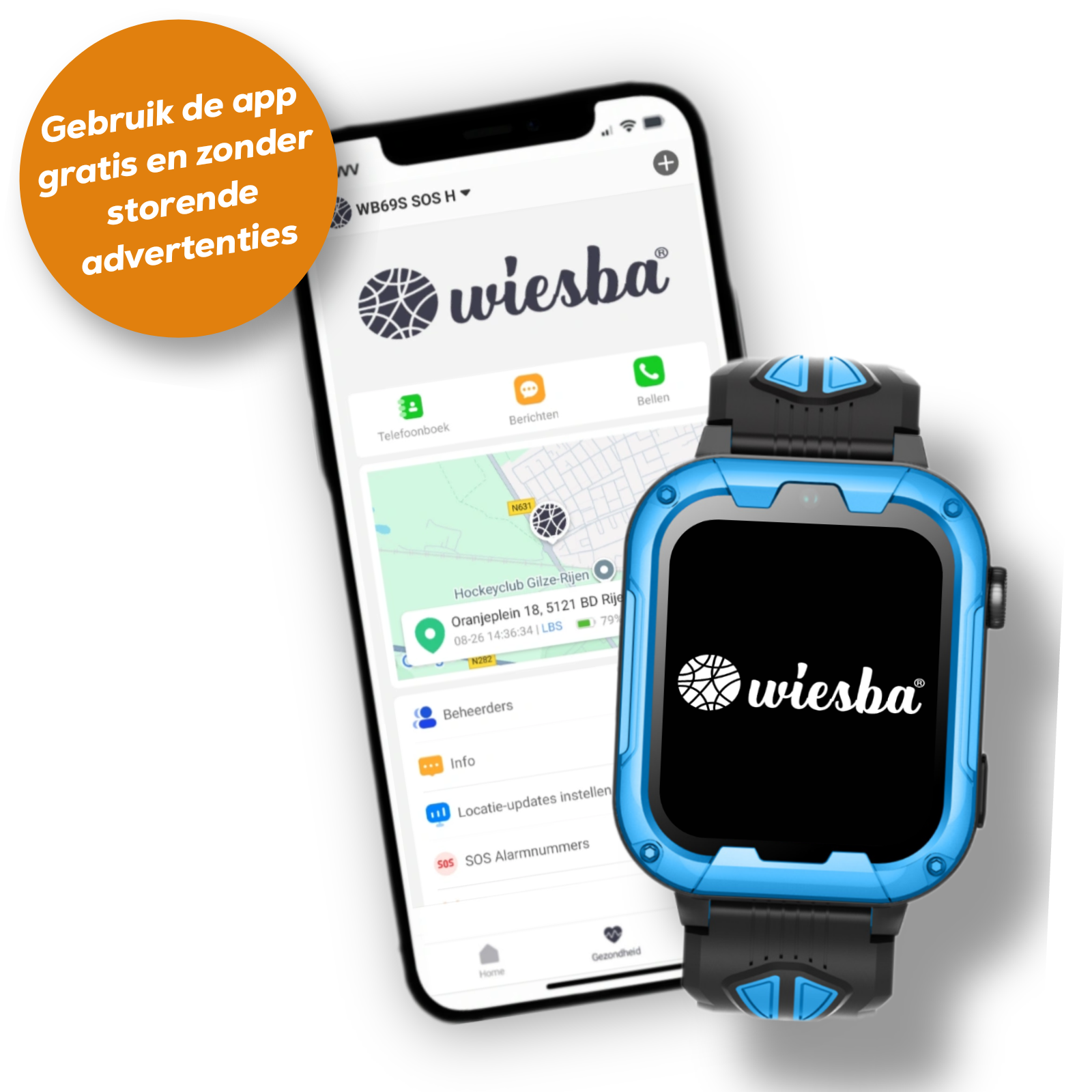 Wiesba WB40 gps kindersmartwatch