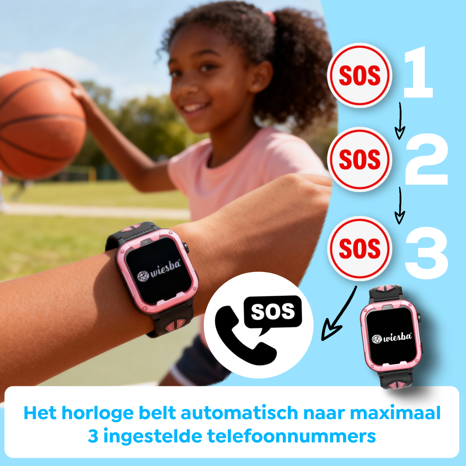 Wiesba WB40 gps kindersmartwatch
