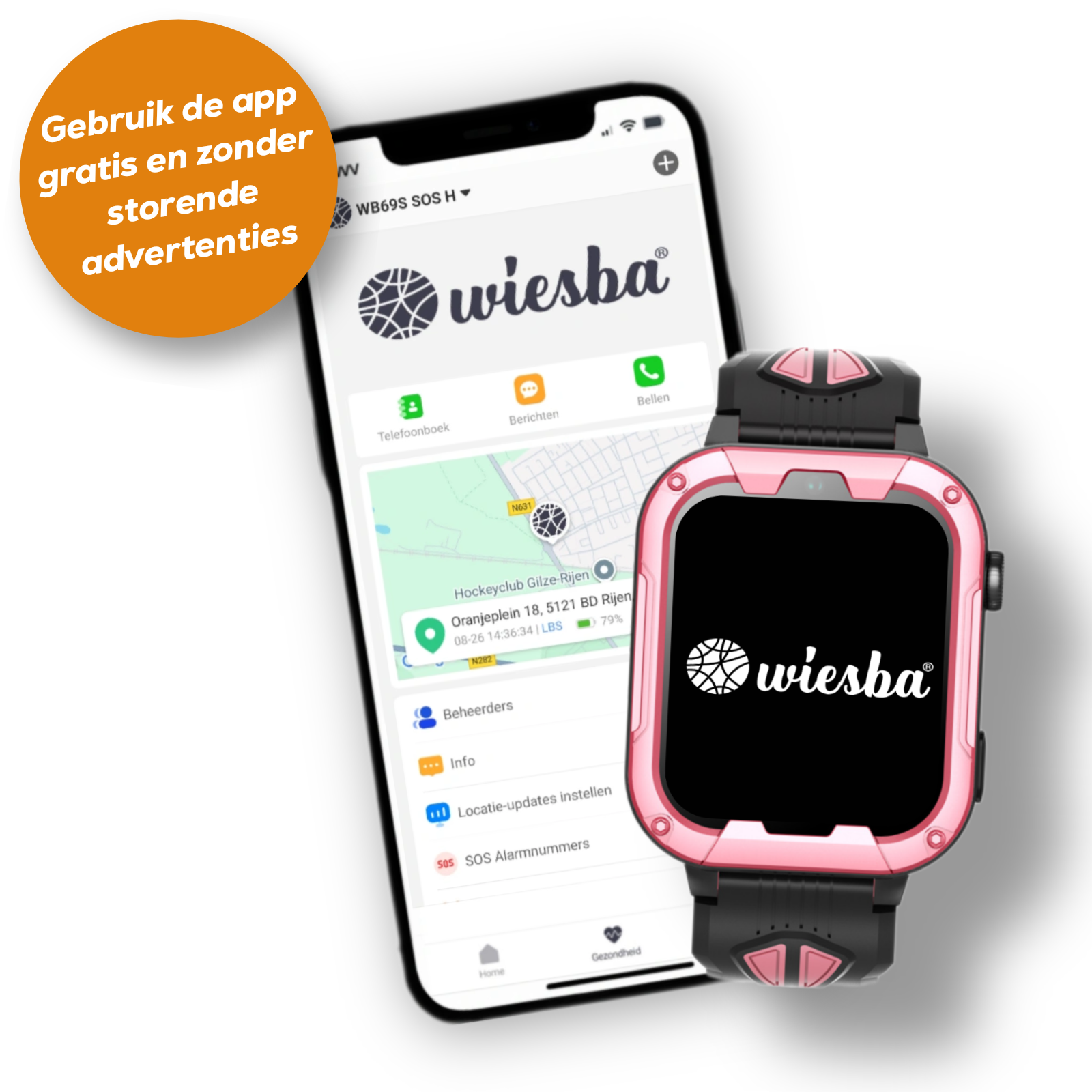 Wiesba WB40 gps kindersmartwatch
