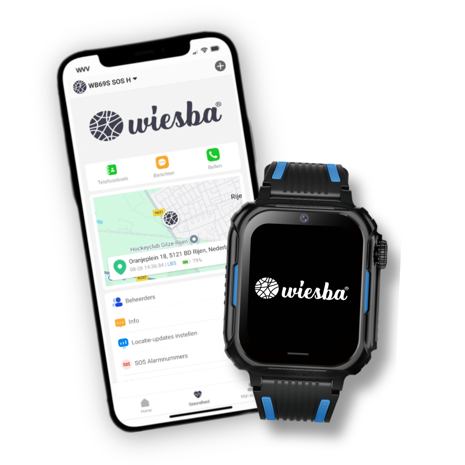 Wiesba WB39B gps kindersmartwatch