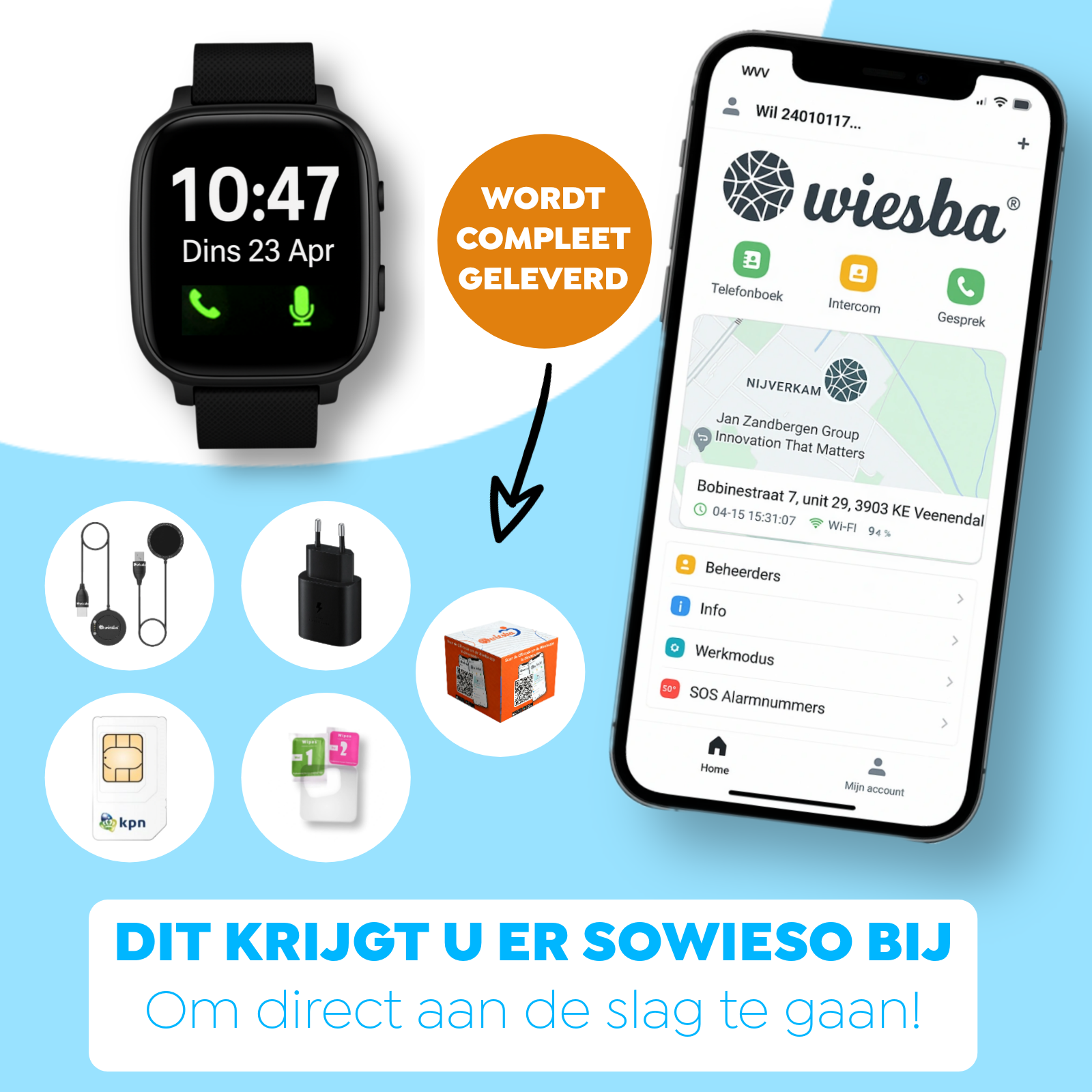 Wiesba WB5S senior Horloge