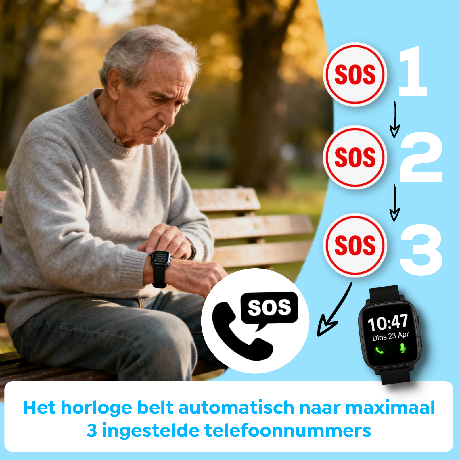 Wiesba WB5S senior Horloge