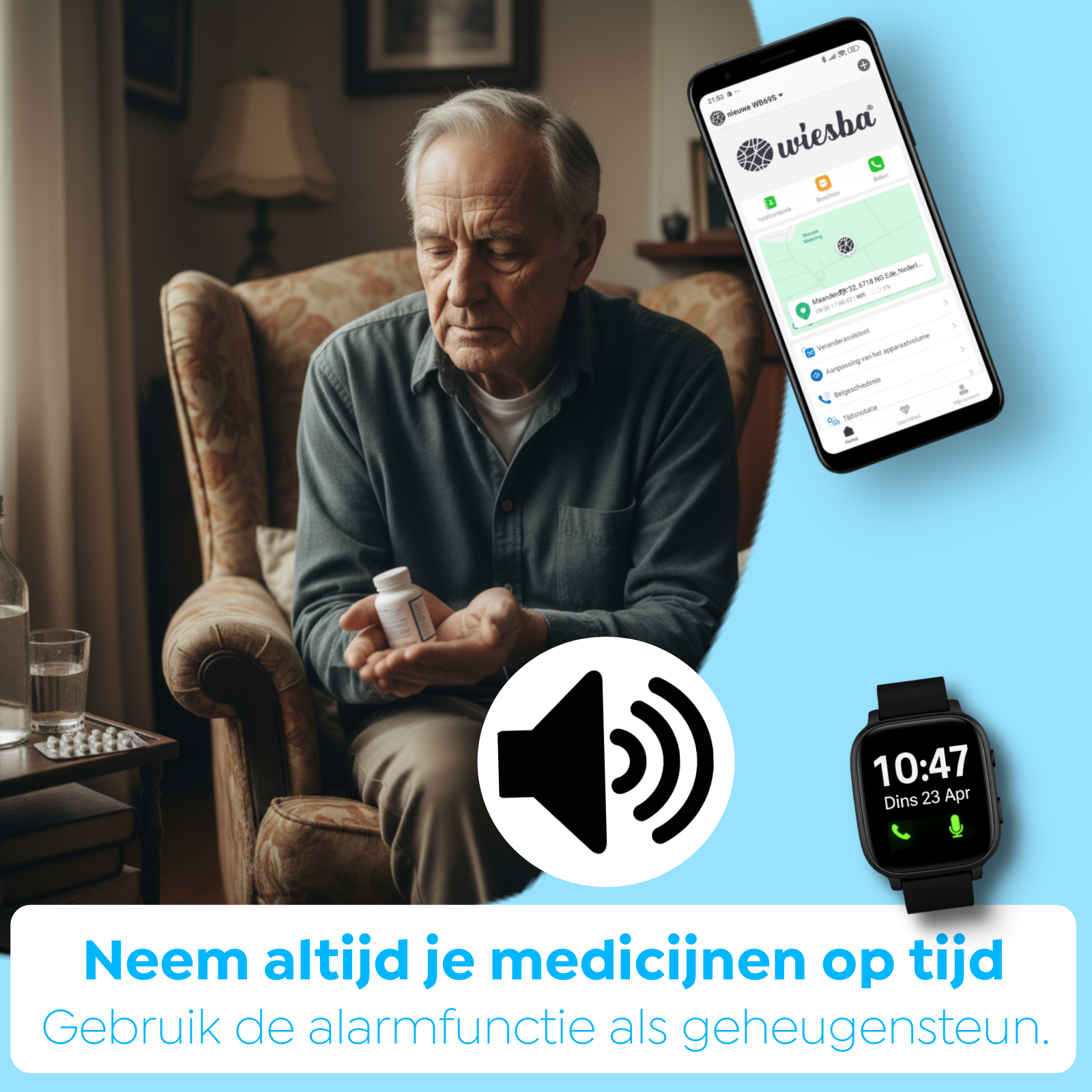 Wiesba WB5S senior Horloge