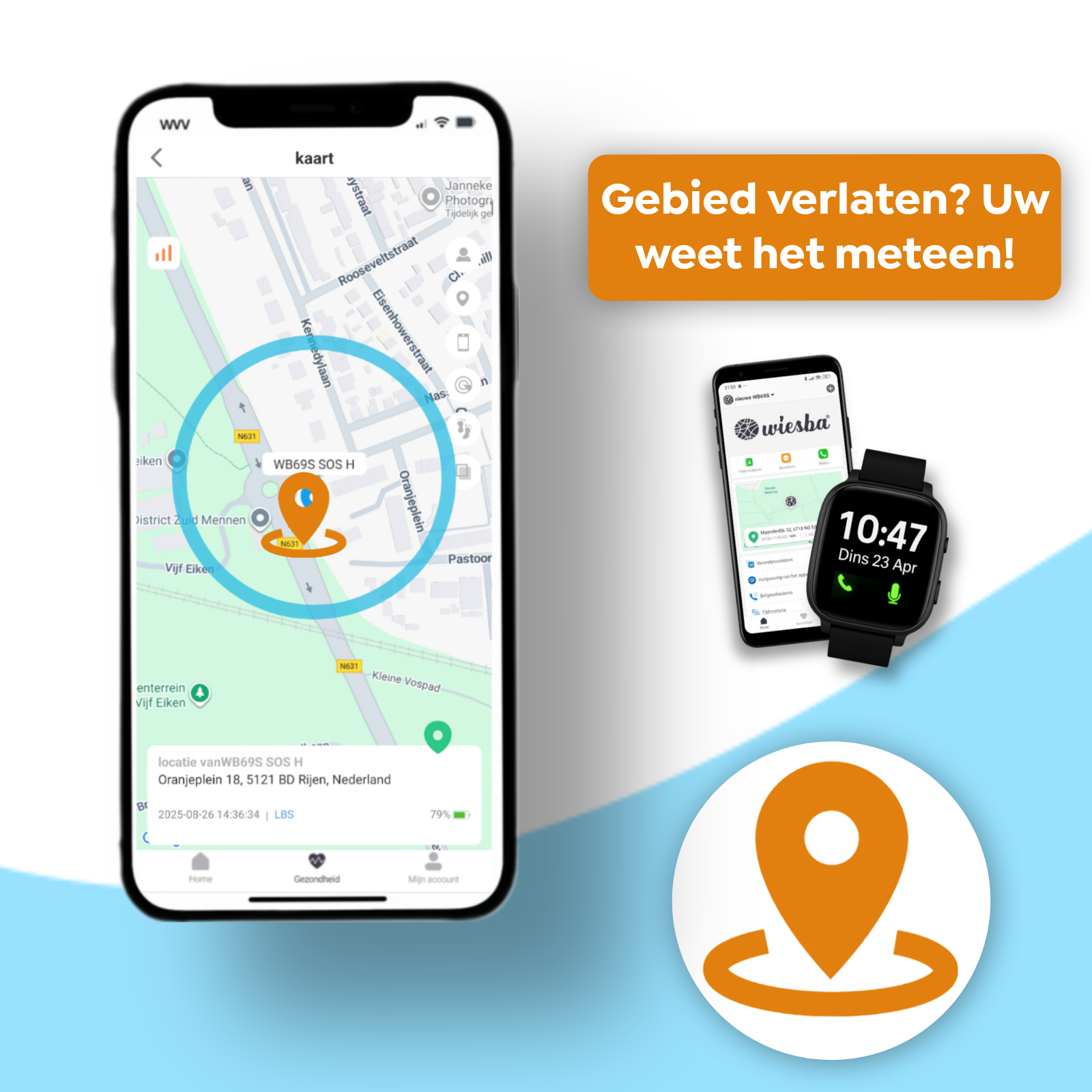 Wiesba WB5S senior Horloge