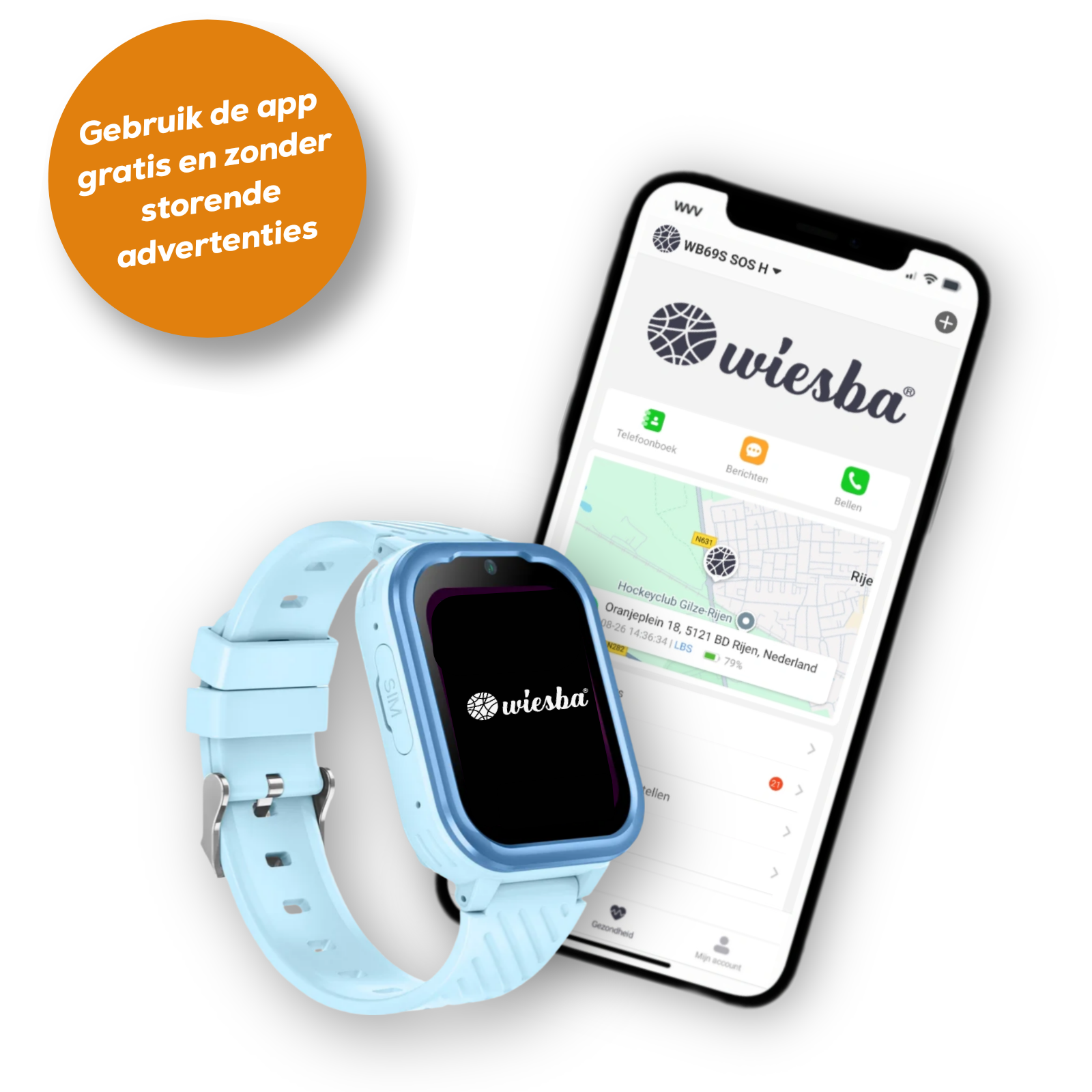 Wiesba WB39 gps kindersmartwatch