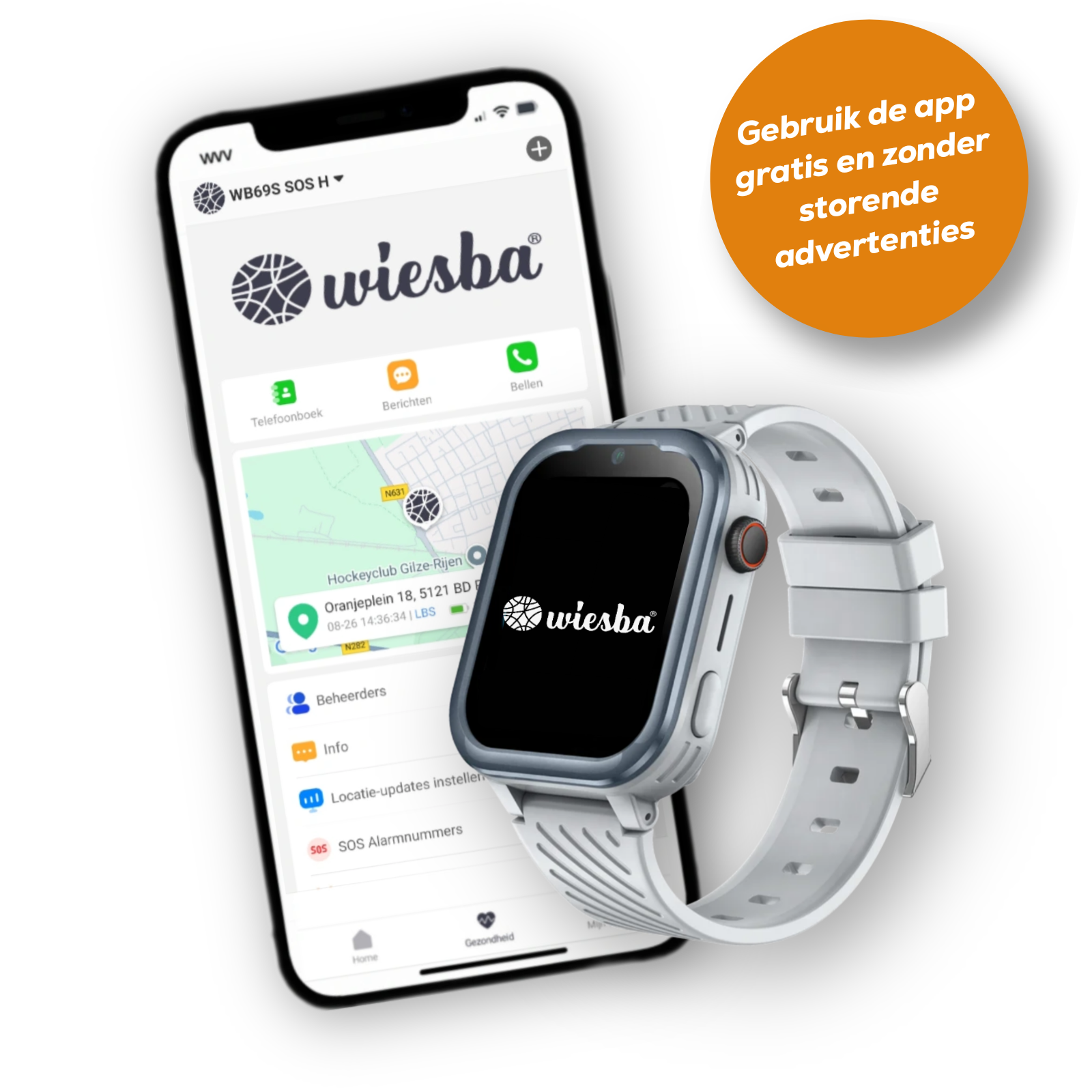 Wiesba WB39 gps kindersmartwatch
