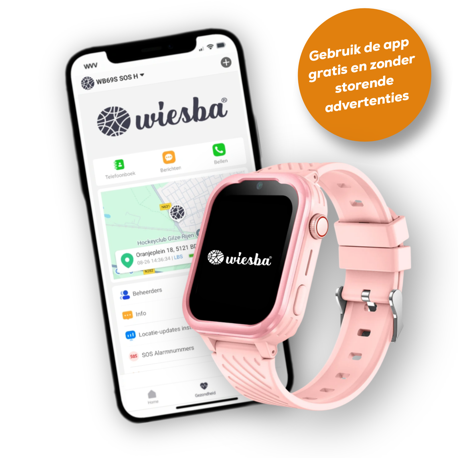 Wiesba WB39 gps kindersmartwatch