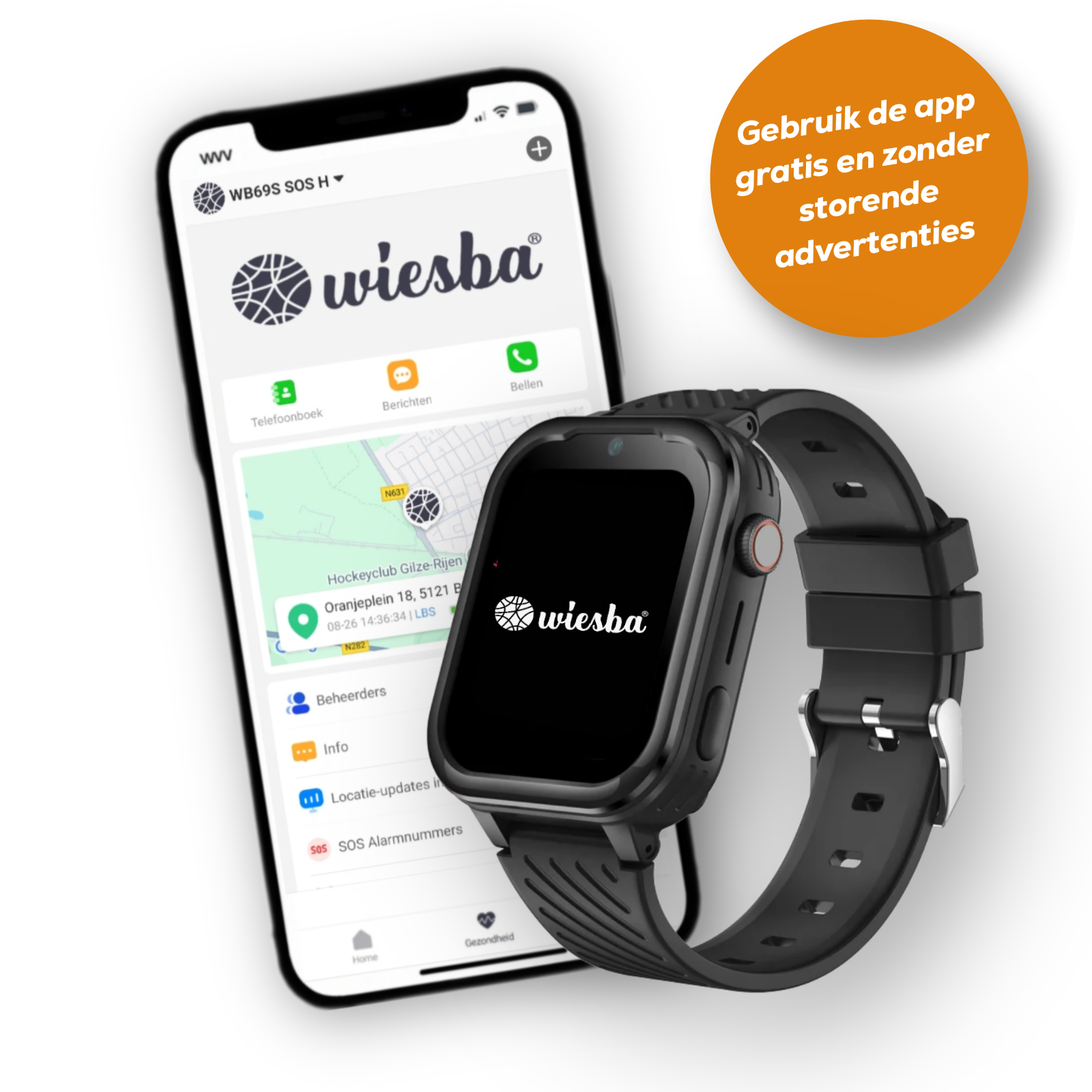 Wiesba WB39 gps kindersmartwatch
