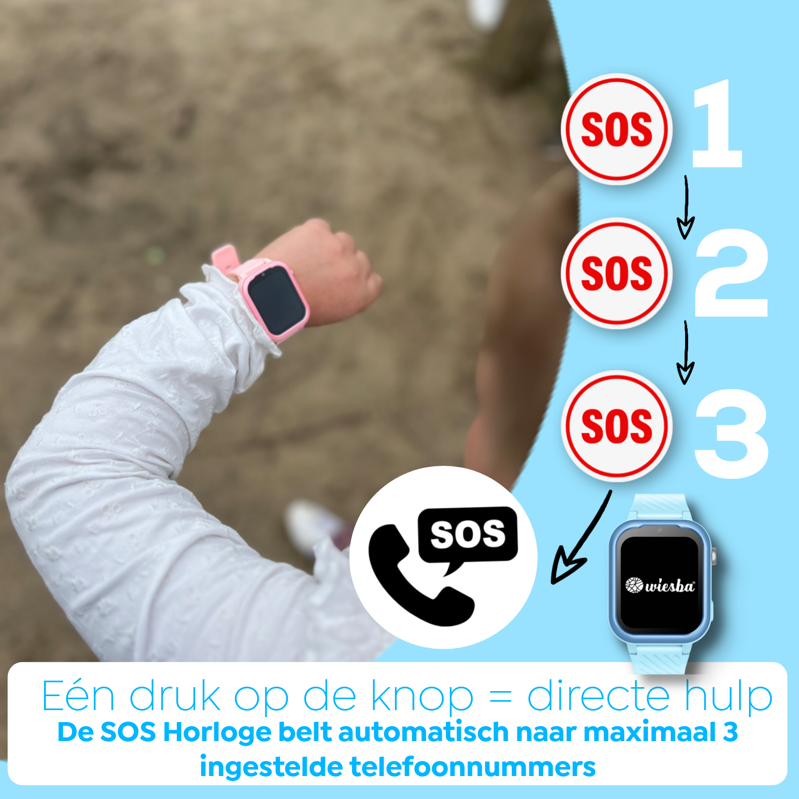 Wiesba WB39 gps kindersmartwatch