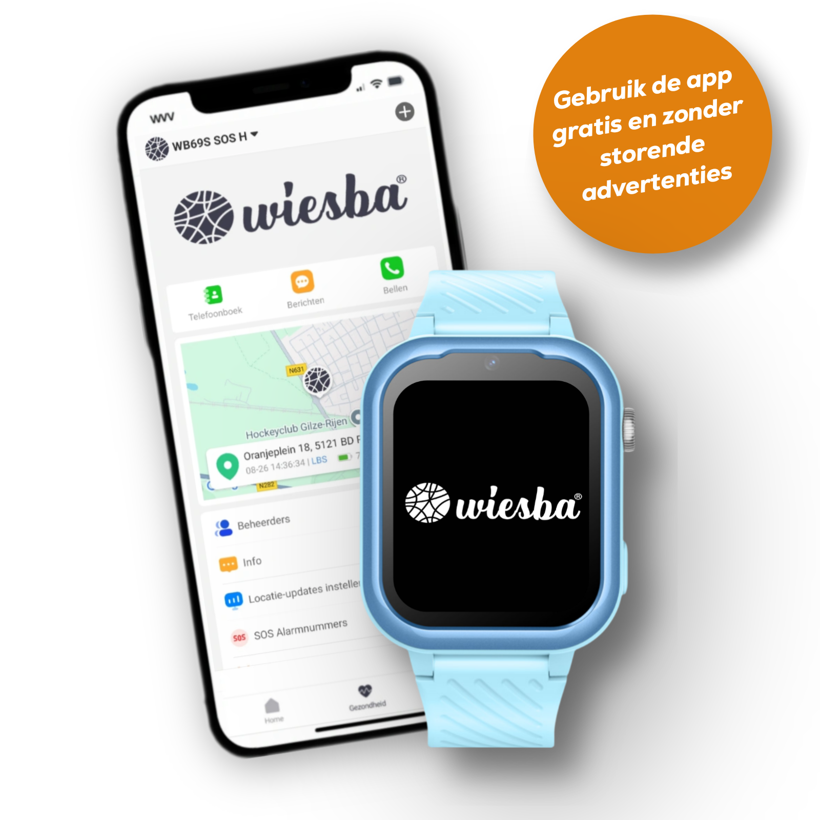 Wiesba WB39 gps kindersmartwatch