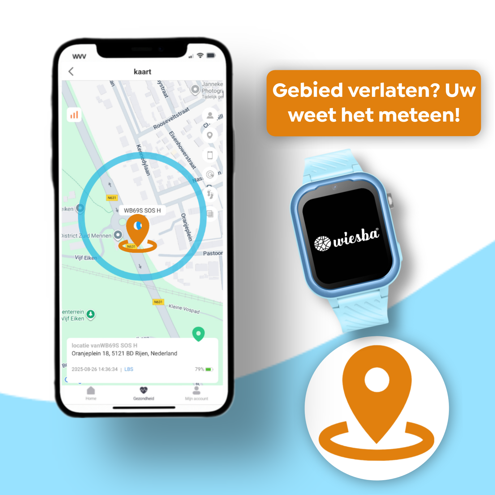 Wiesba WB39 gps kindersmartwatch