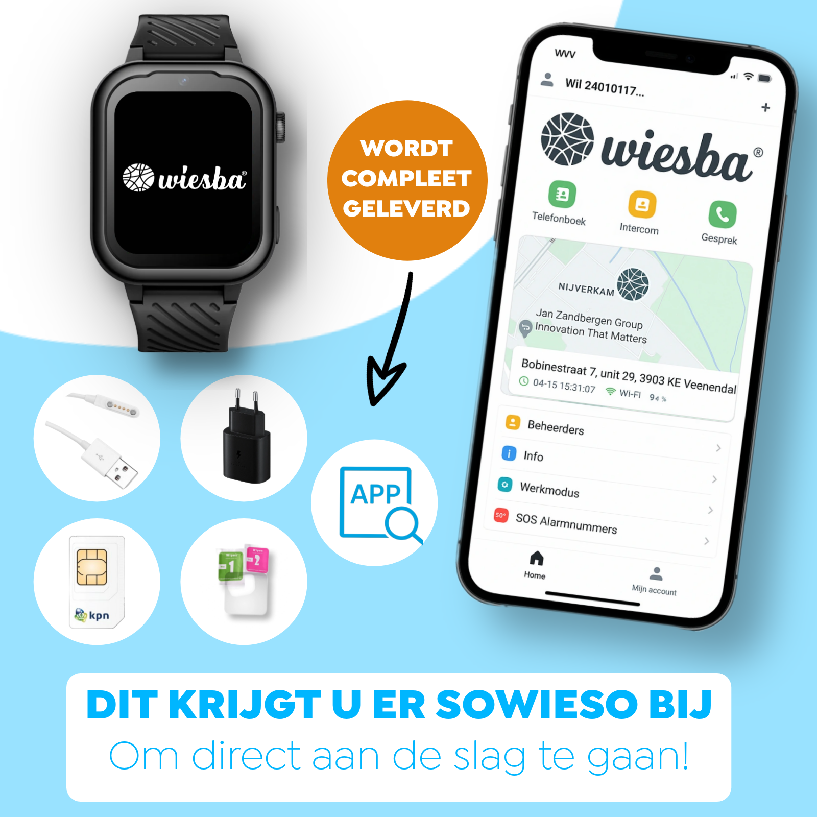 Wiesba WB39 gps kindersmartwatch