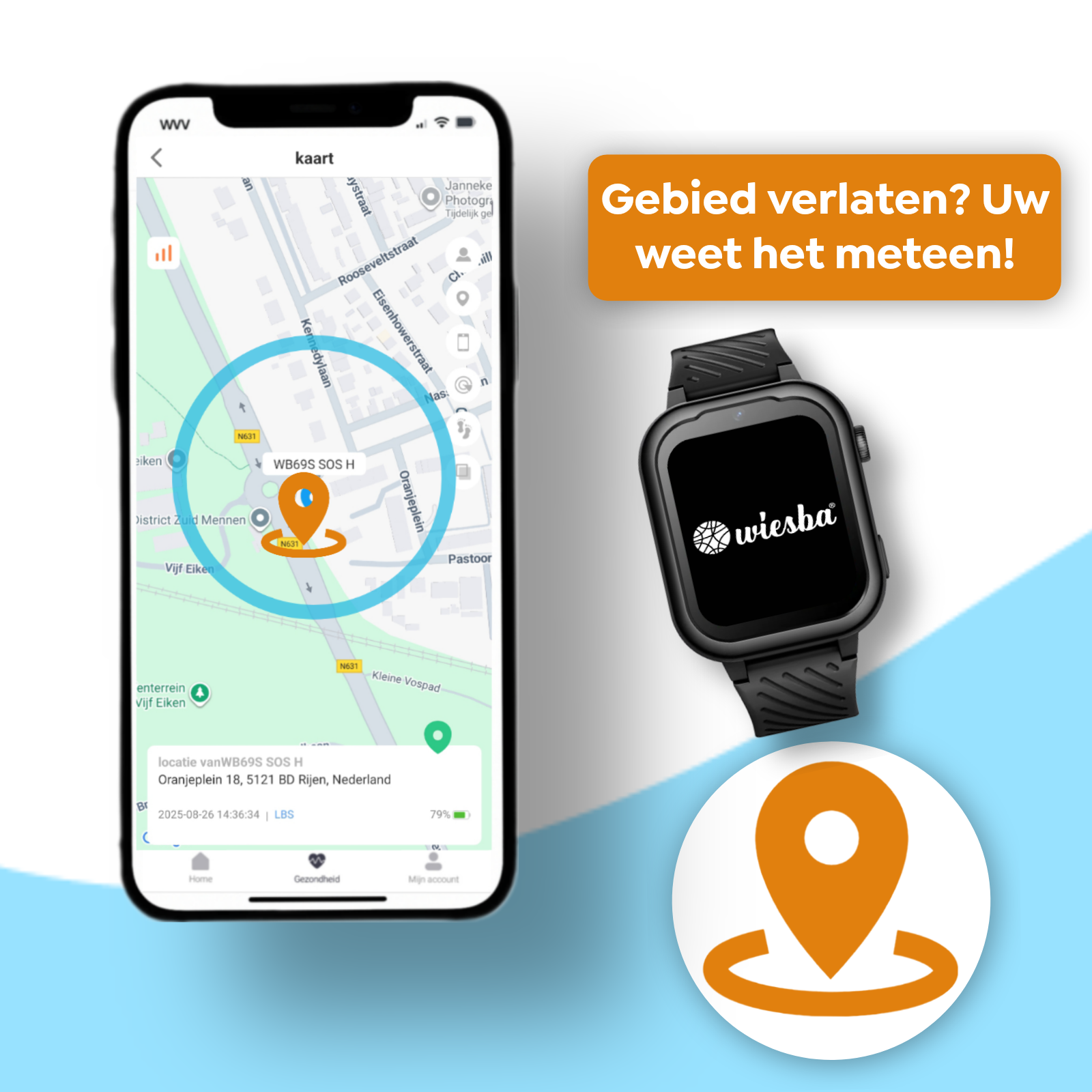 Wiesba WB39 gps kindersmartwatch