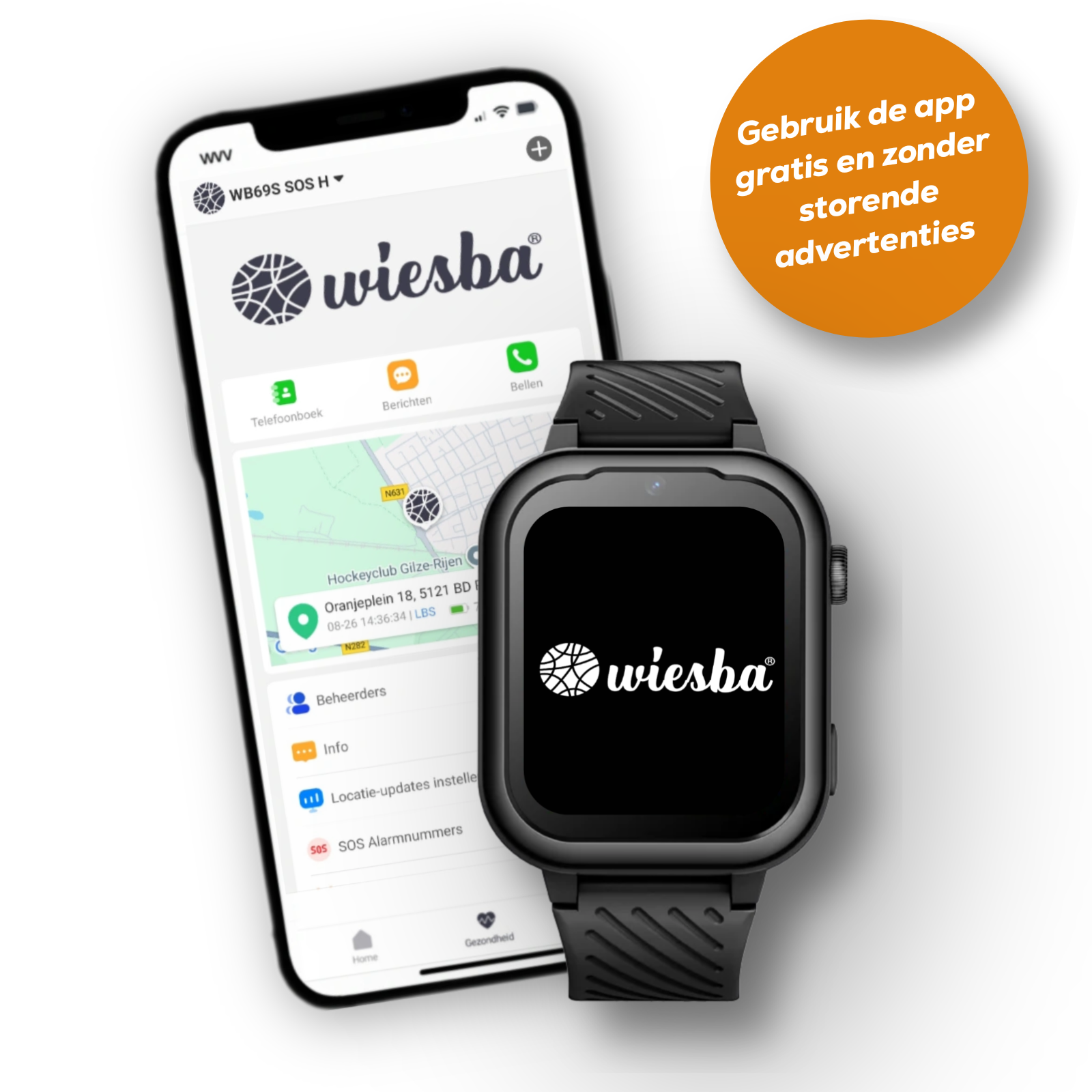 Wiesba WB39 gps kindersmartwatch