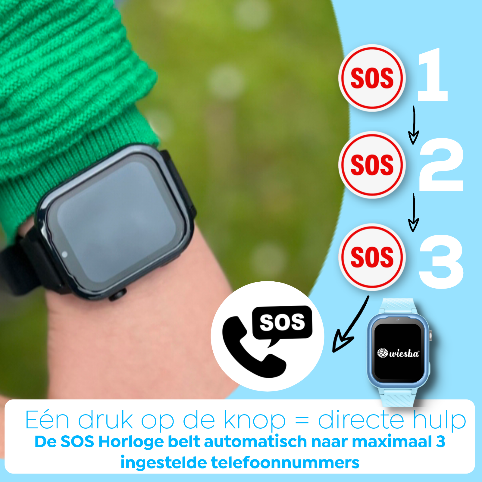 Wiesba WB39 gps kindersmartwatch