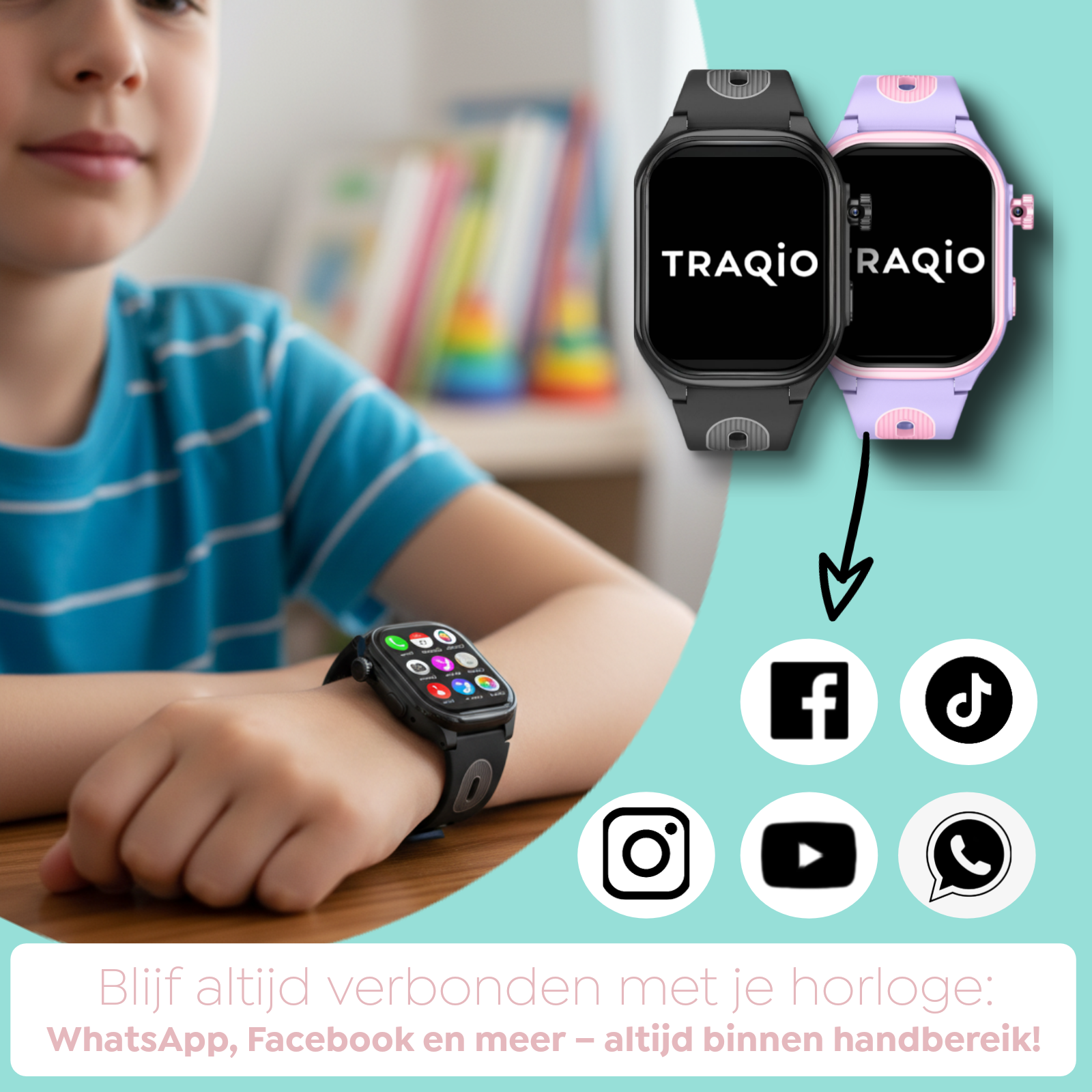 Traqio TRQ08 gps kindersmartwatch