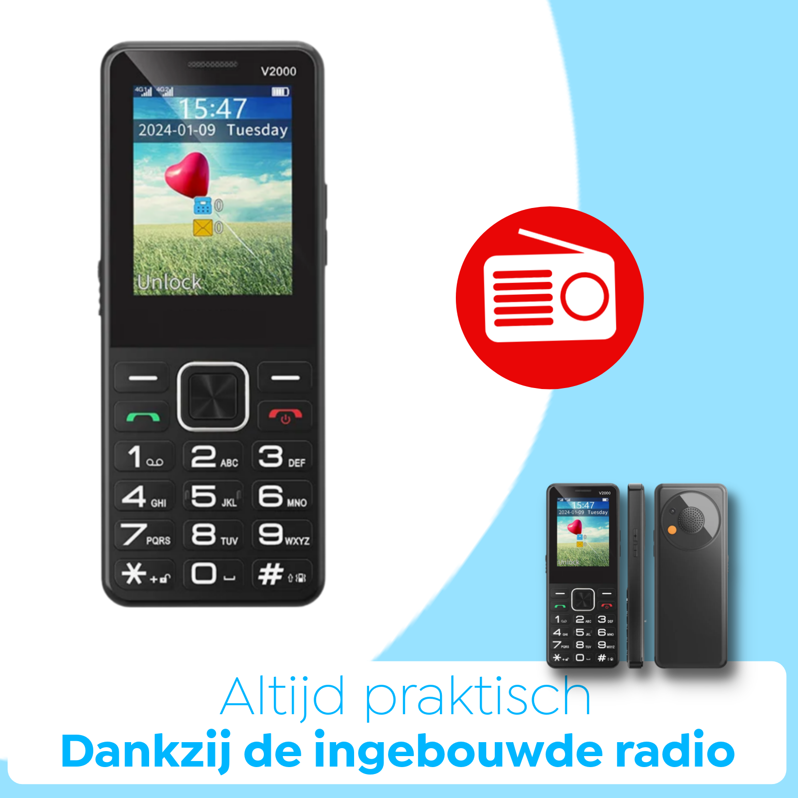 Wiesba Senioren Telefoon WB12