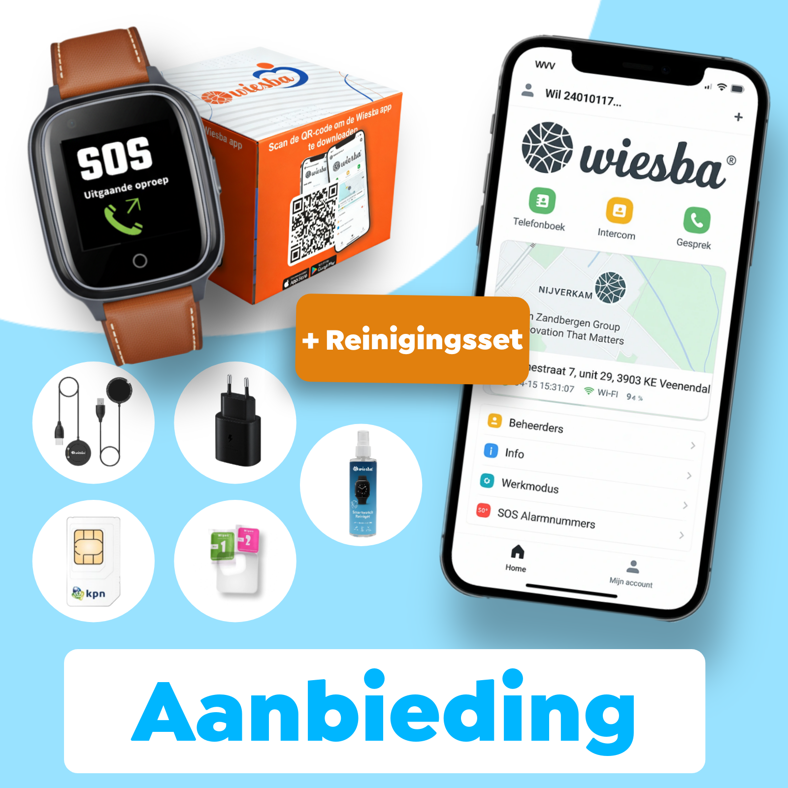 Wiesba WB34S senior Horloge