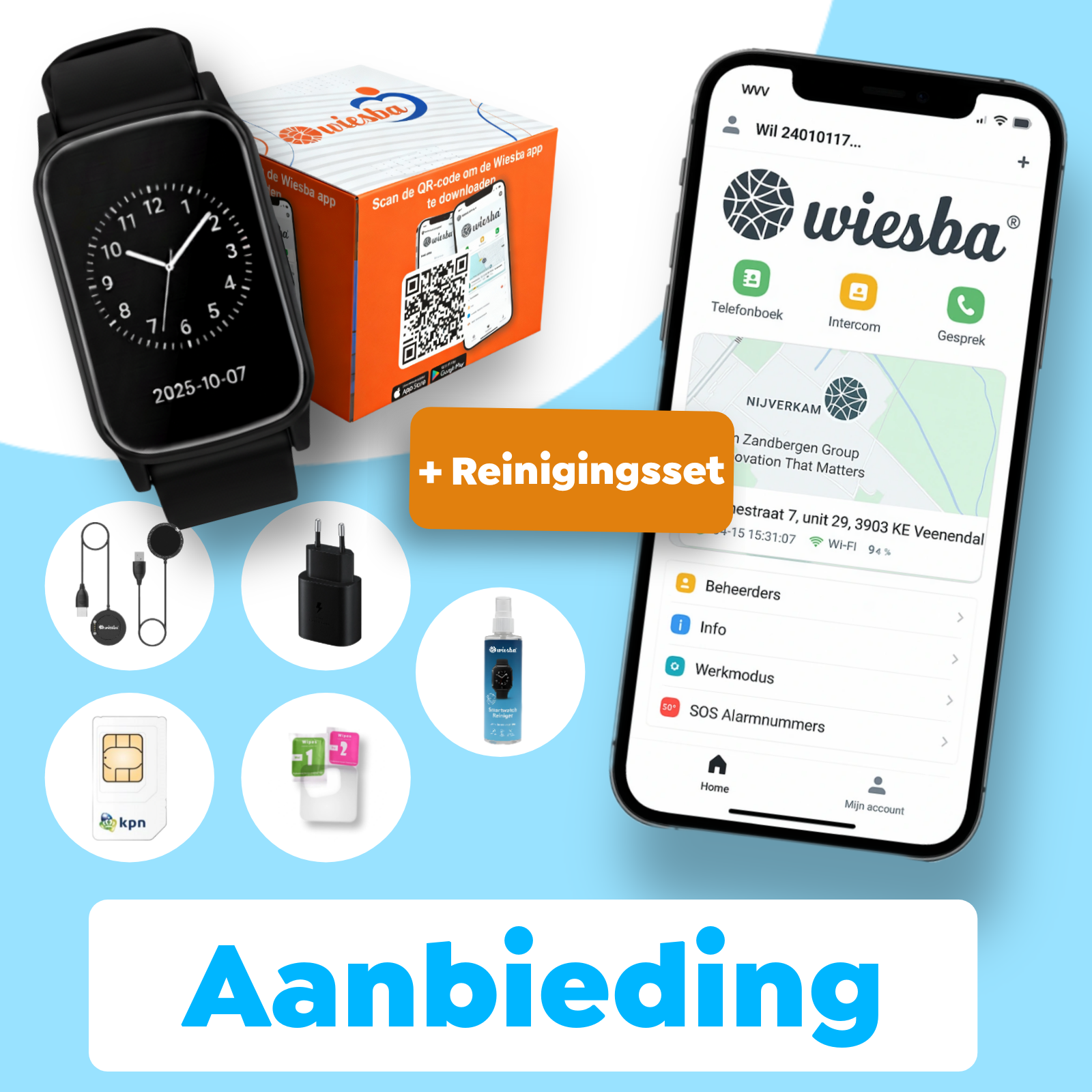 Wiesba WB80S senior Horloge