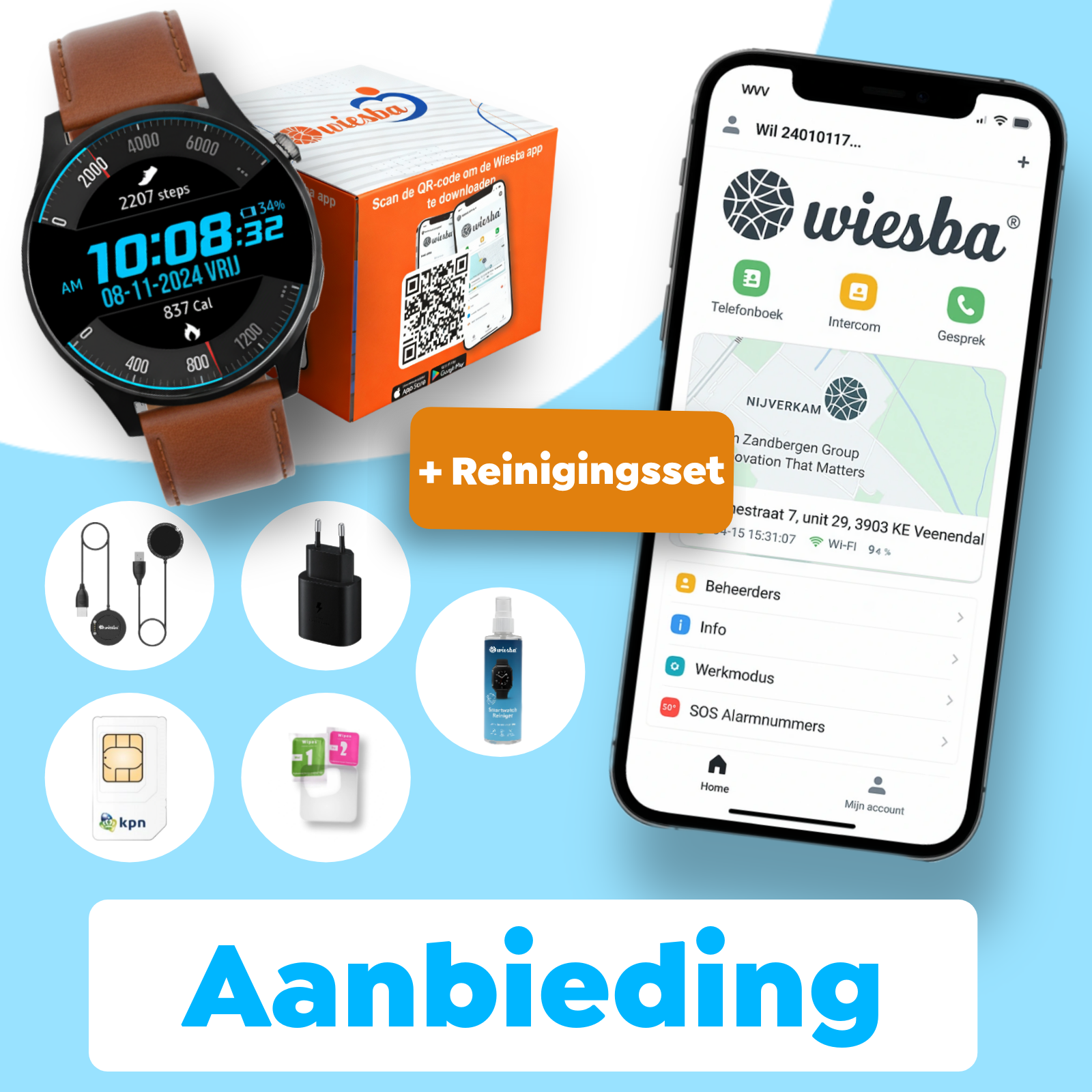 Wiesba WB58S senior Horloge