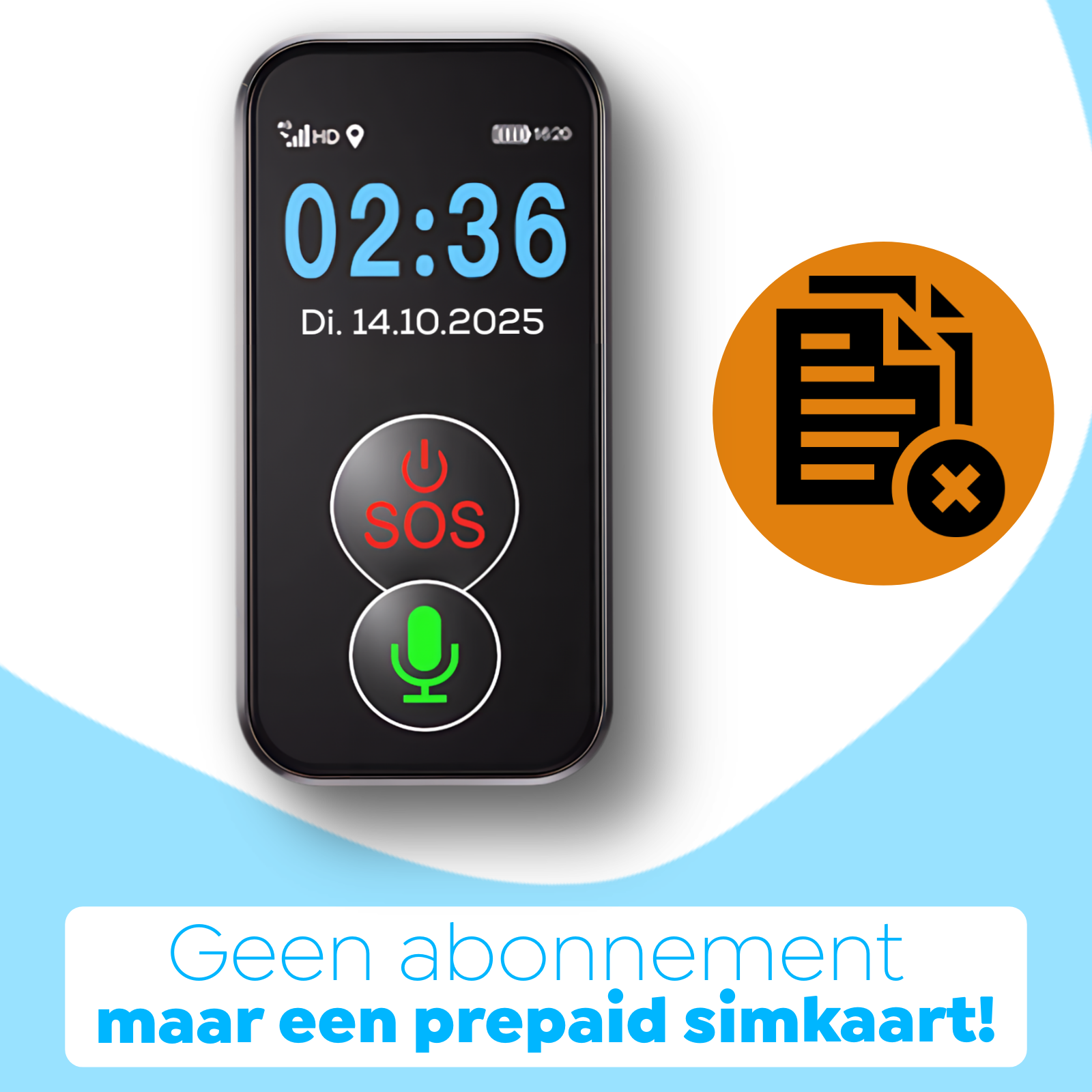 Wiesba WB61S senior SOS-knop