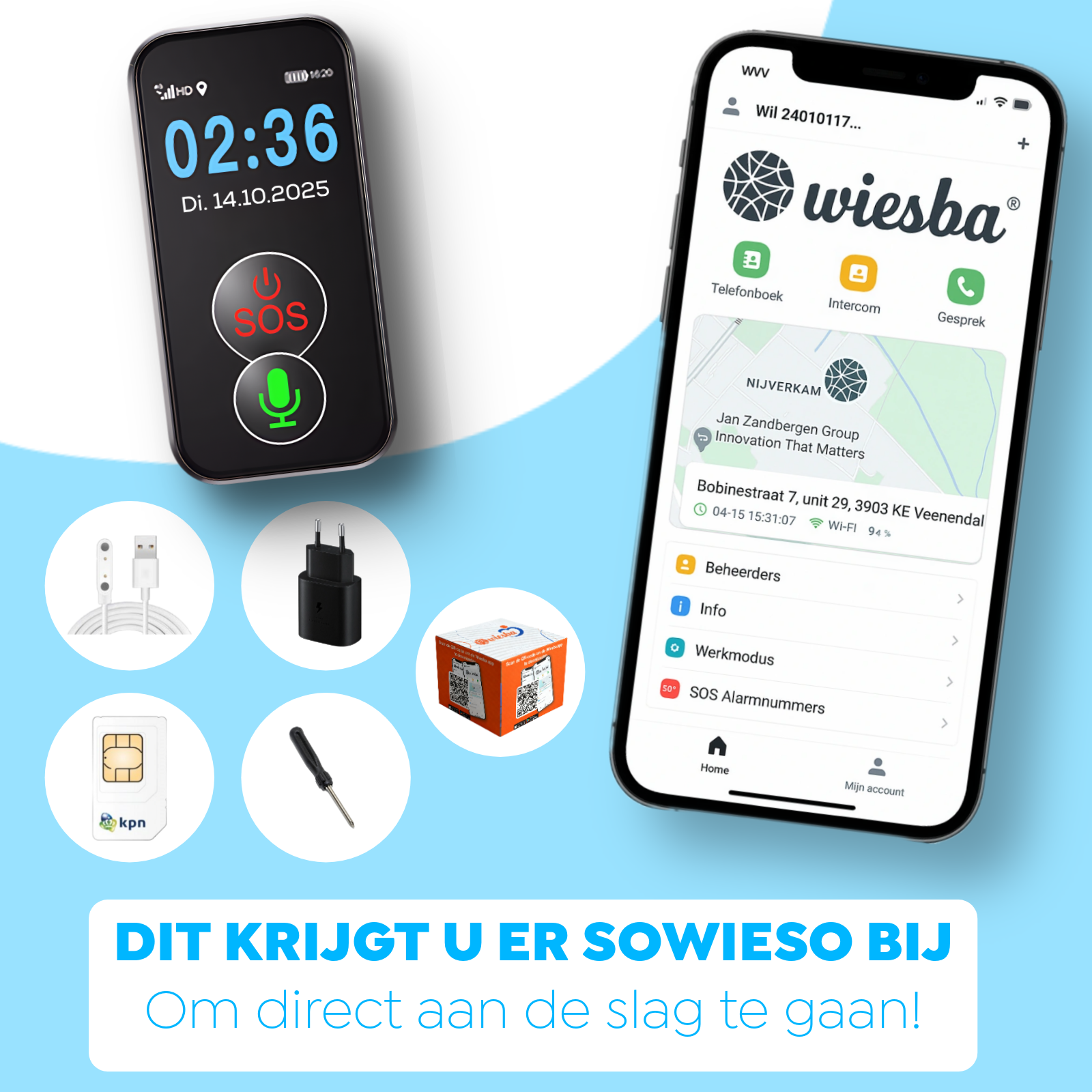 Wiesba WB61S senior SOS-knop