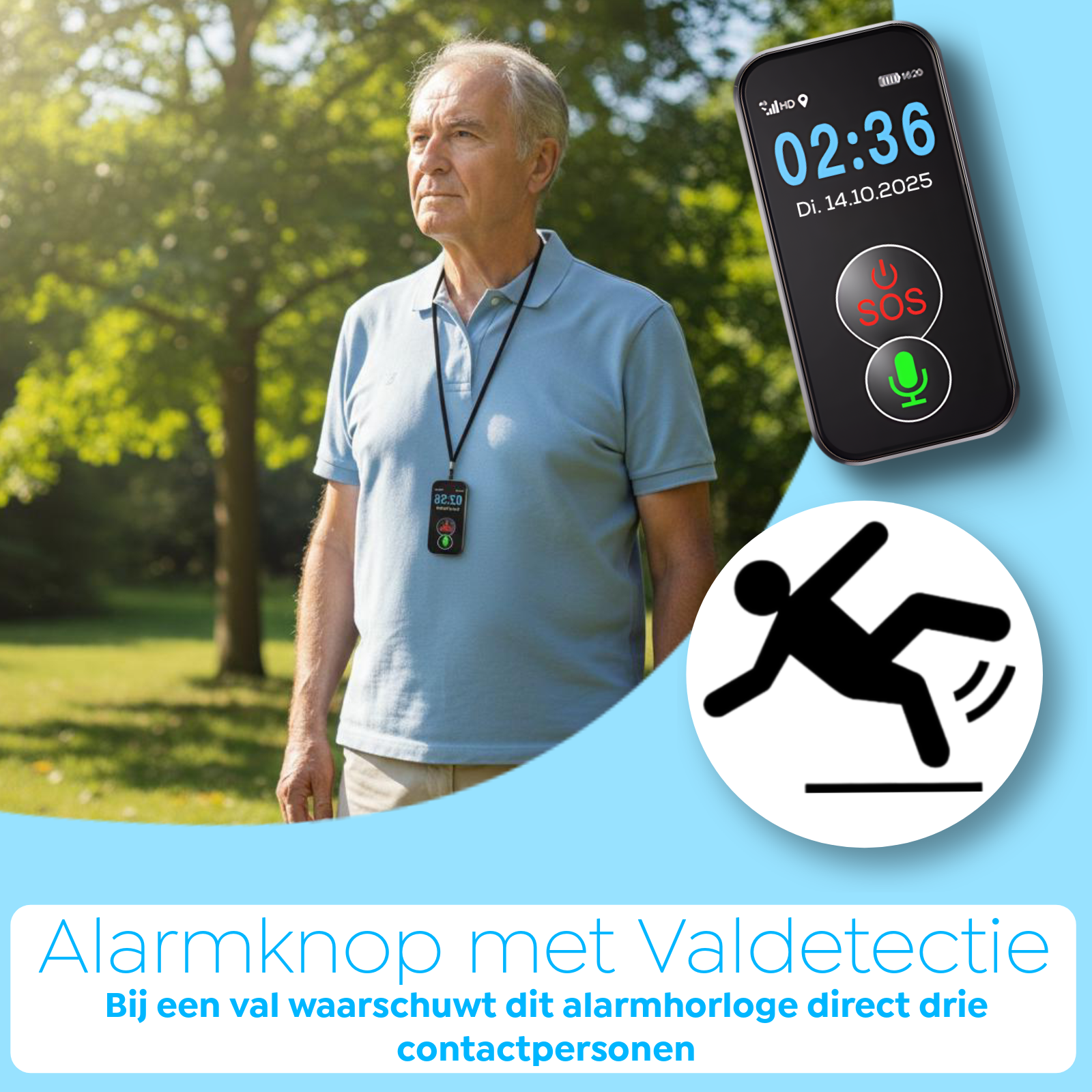 Wiesba WB61S senior SOS-knop