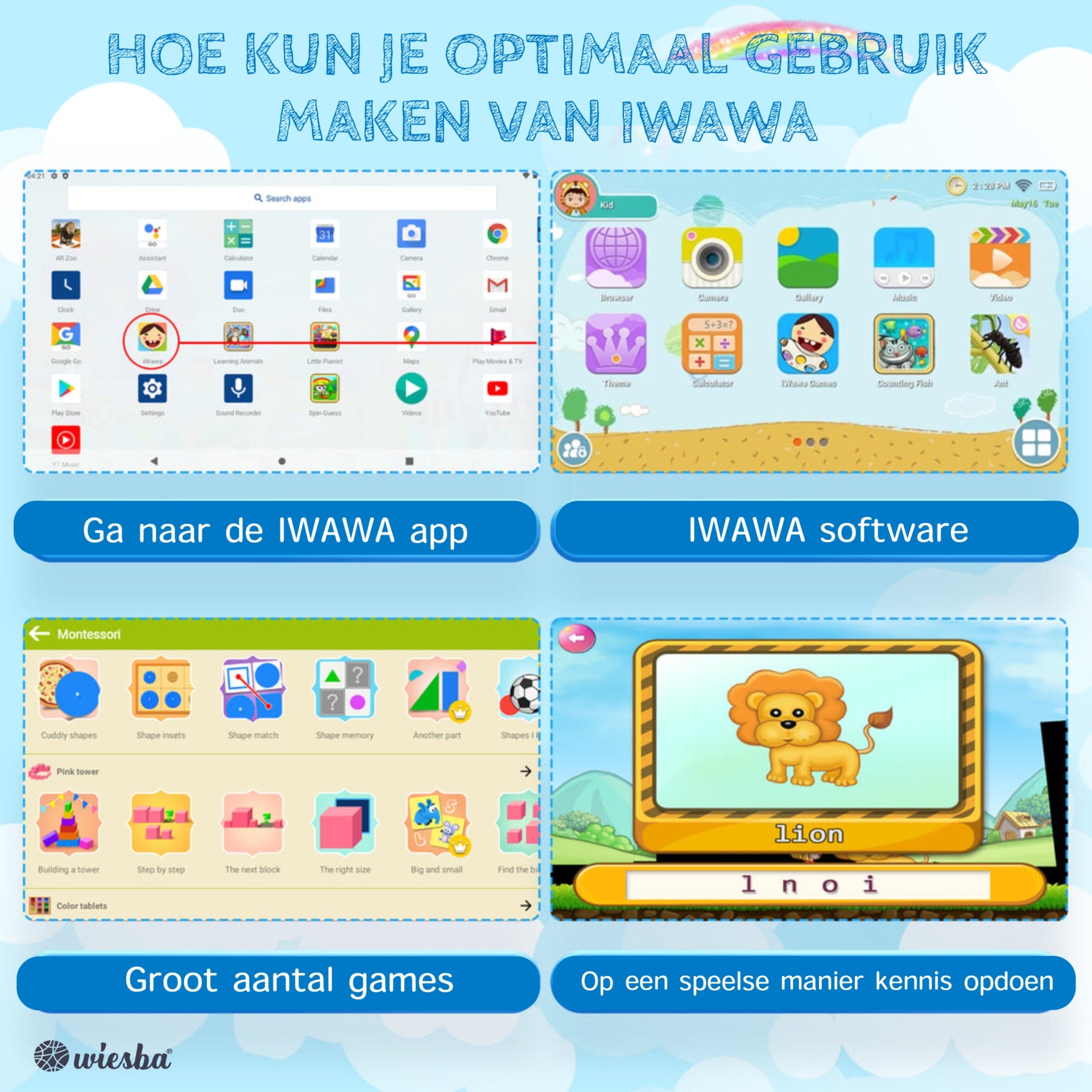 Wiesba Kindertablet 10.1 Inch